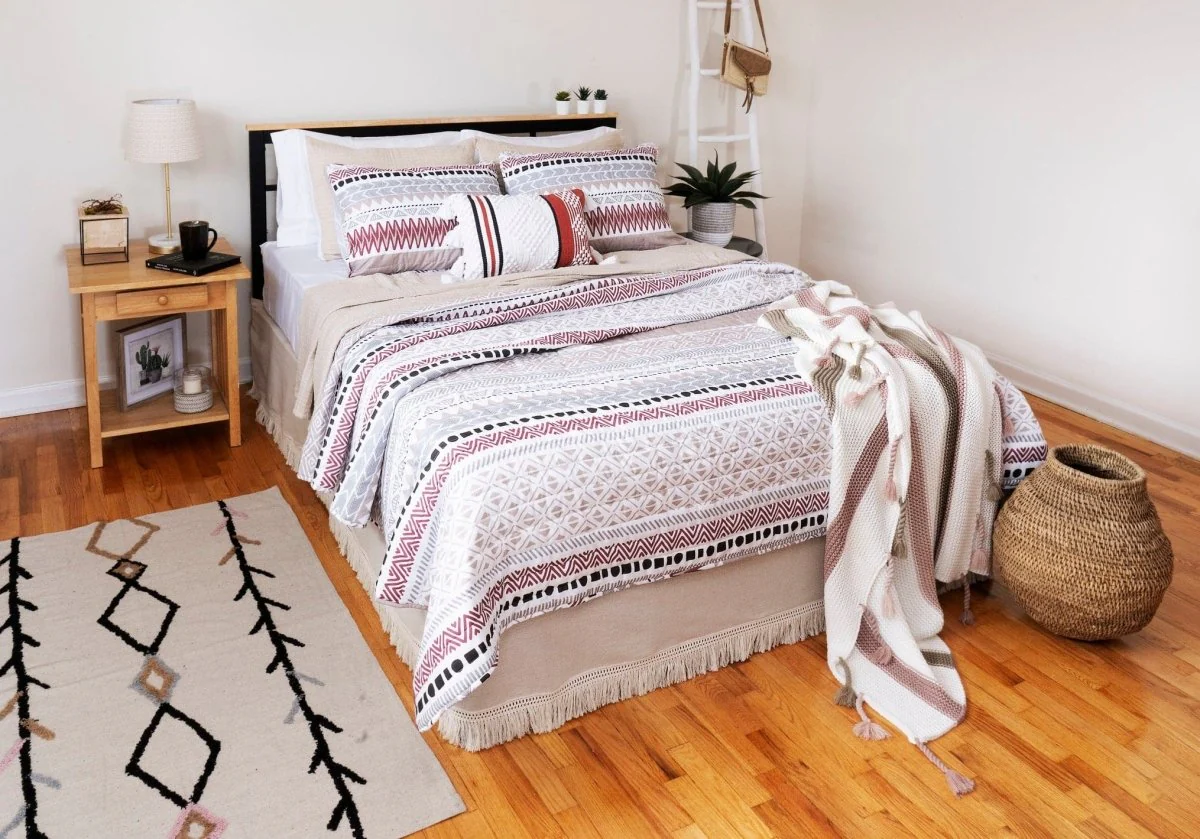 Southwest Stripe Reversible 3 Piece Quilt Set - Image 3