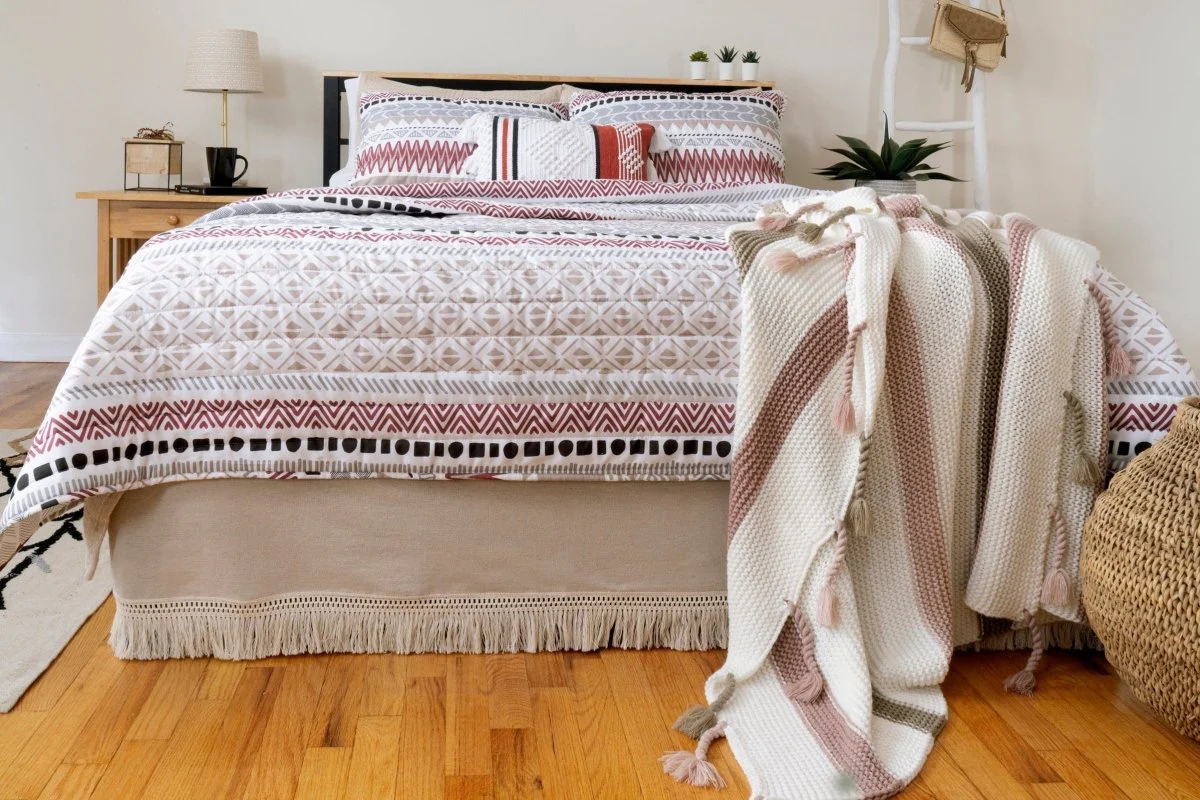 Southwest Stripe Reversible 3 Piece Quilt Set - Image 9
