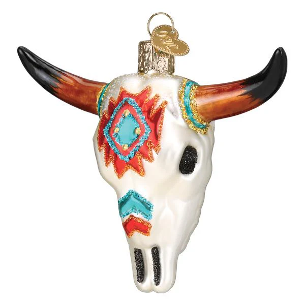 Southwestern Steer Skull Ornament - Image 3