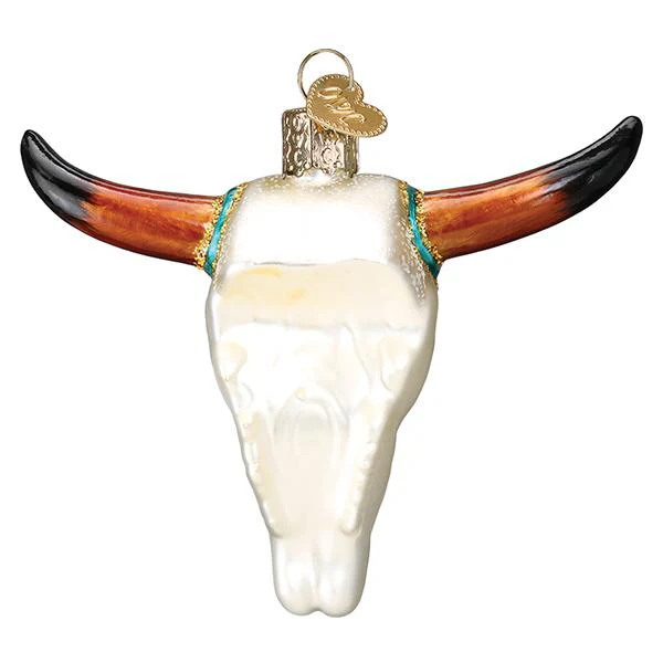 Southwestern Steer Skull Ornament - Image 4