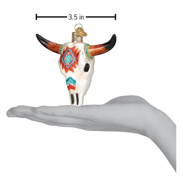 Southwestern Steer Skull Ornament - Image 6