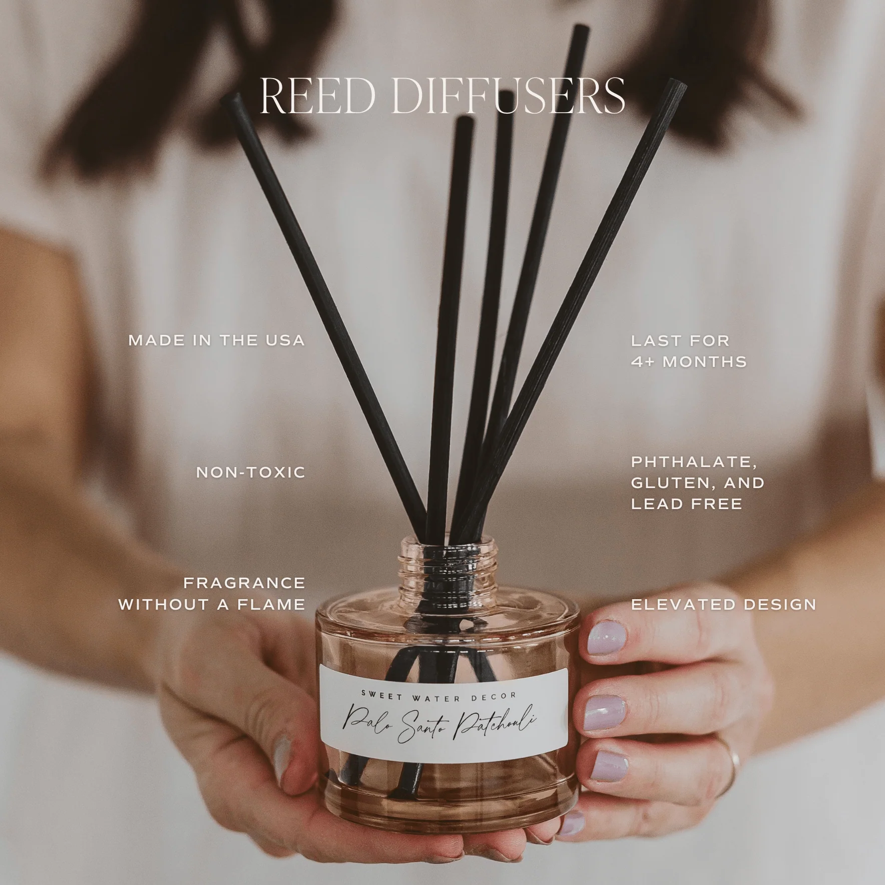 Spa Day Tinted Glass Jar Reed Diffuser - Image 5