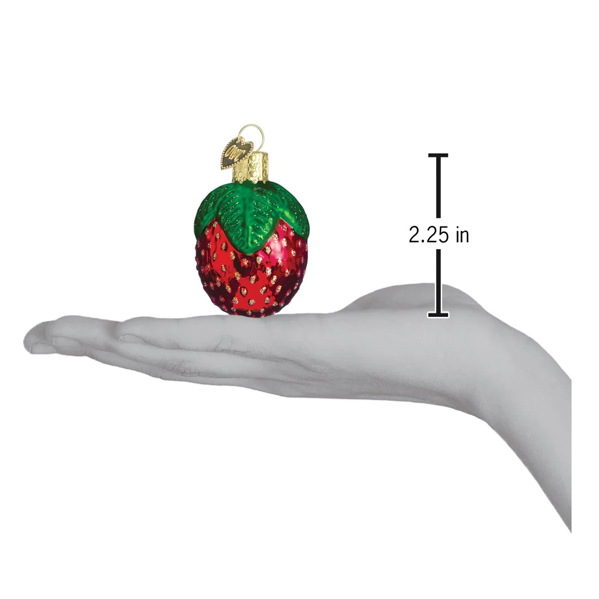 Sparkling Strawberry Ornament - Image 3
