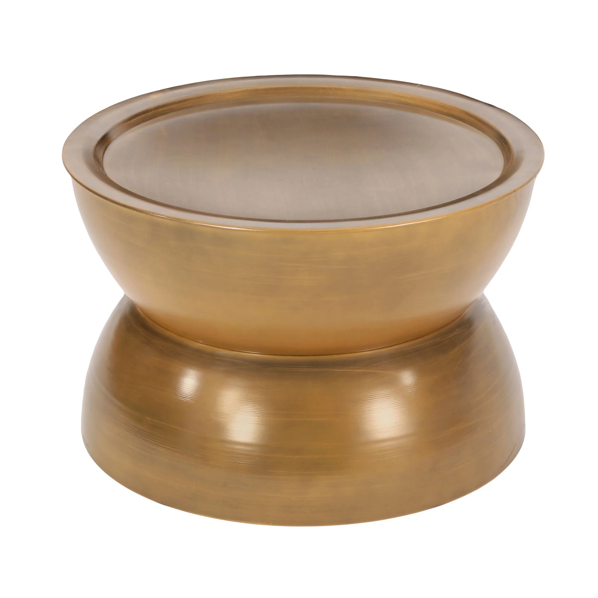 Sparling - Modern Iron Hourglass Coffee Table - Image 2