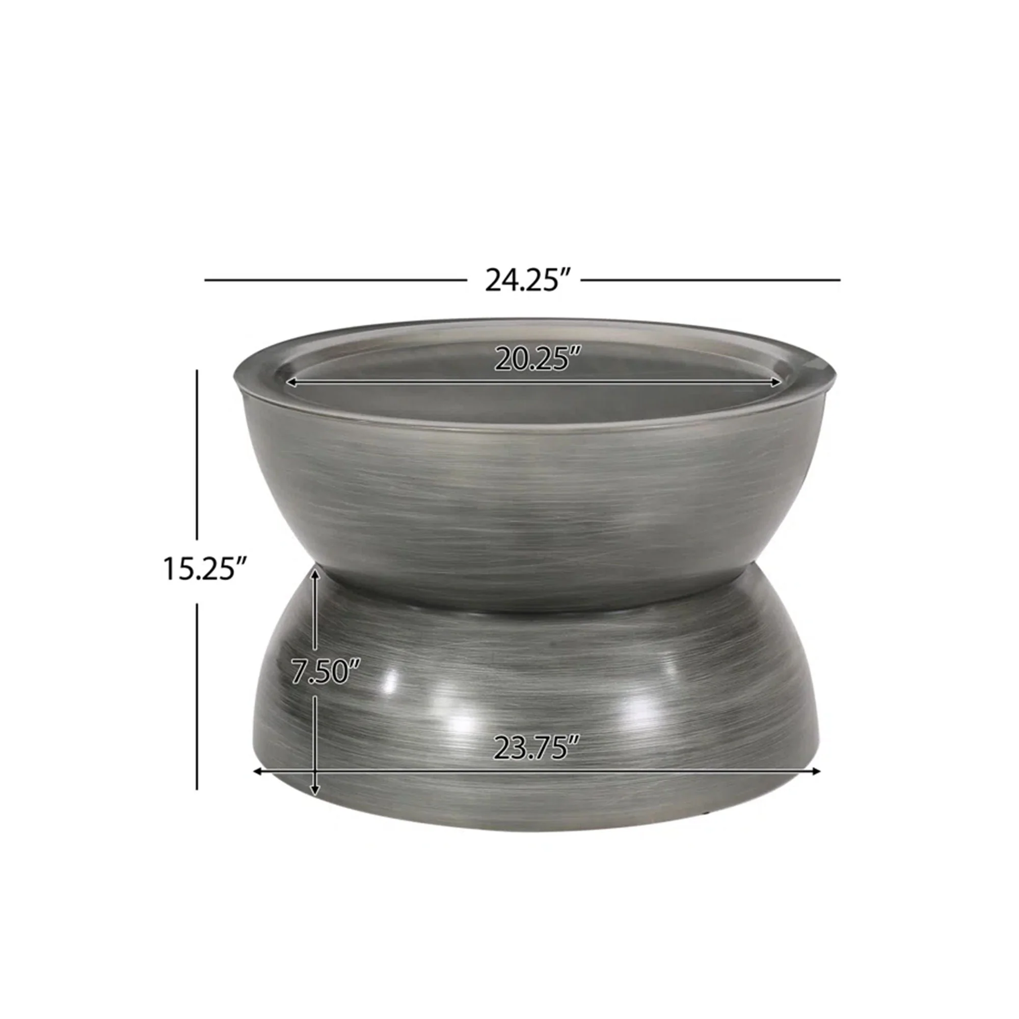 Sparling - Modern Iron Hourglass Coffee Table - Image 8