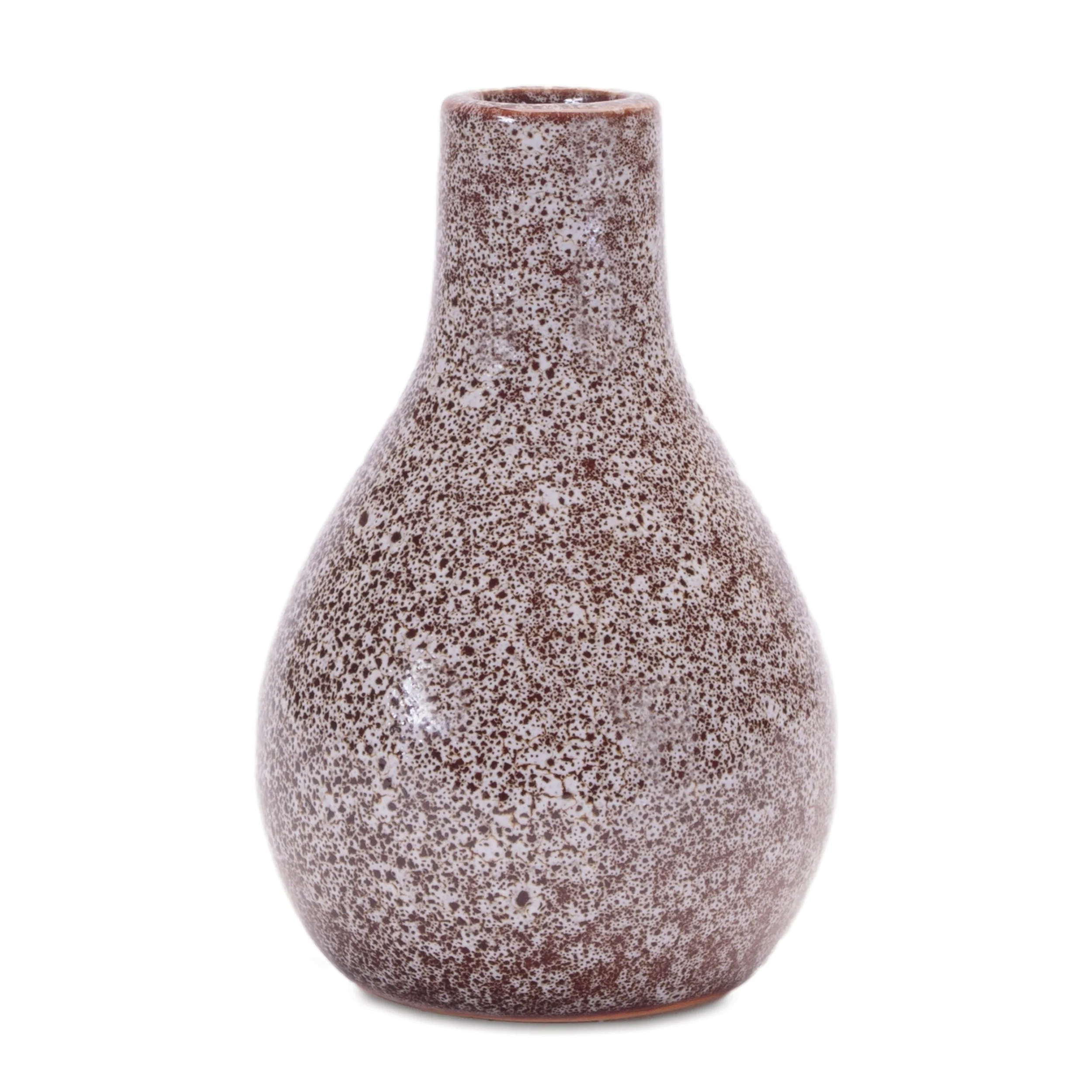 Speckled ceramic bottle vase (set of 2) - Image 4
