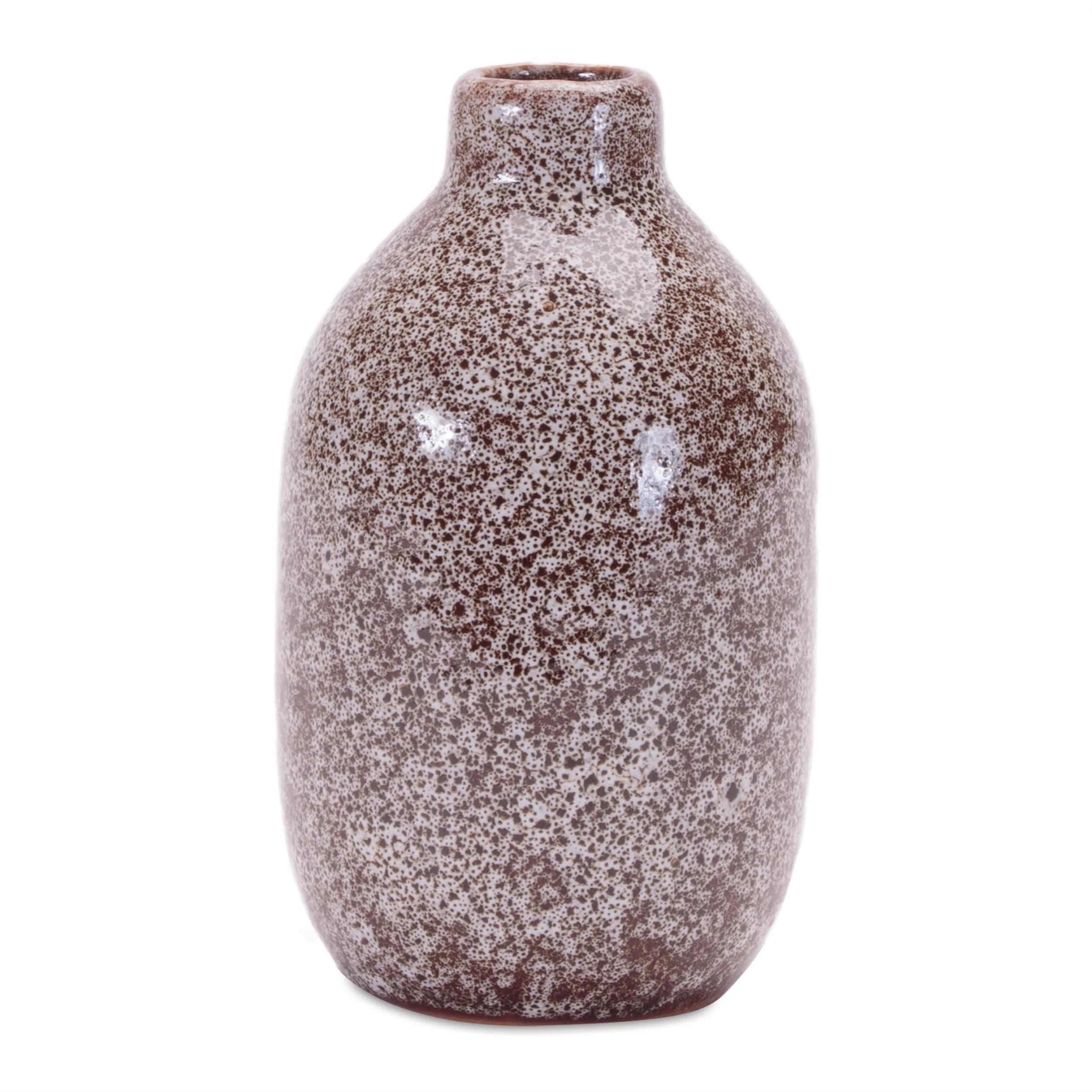 Speckled ceramic bottle vase (set of 2) - Image 5