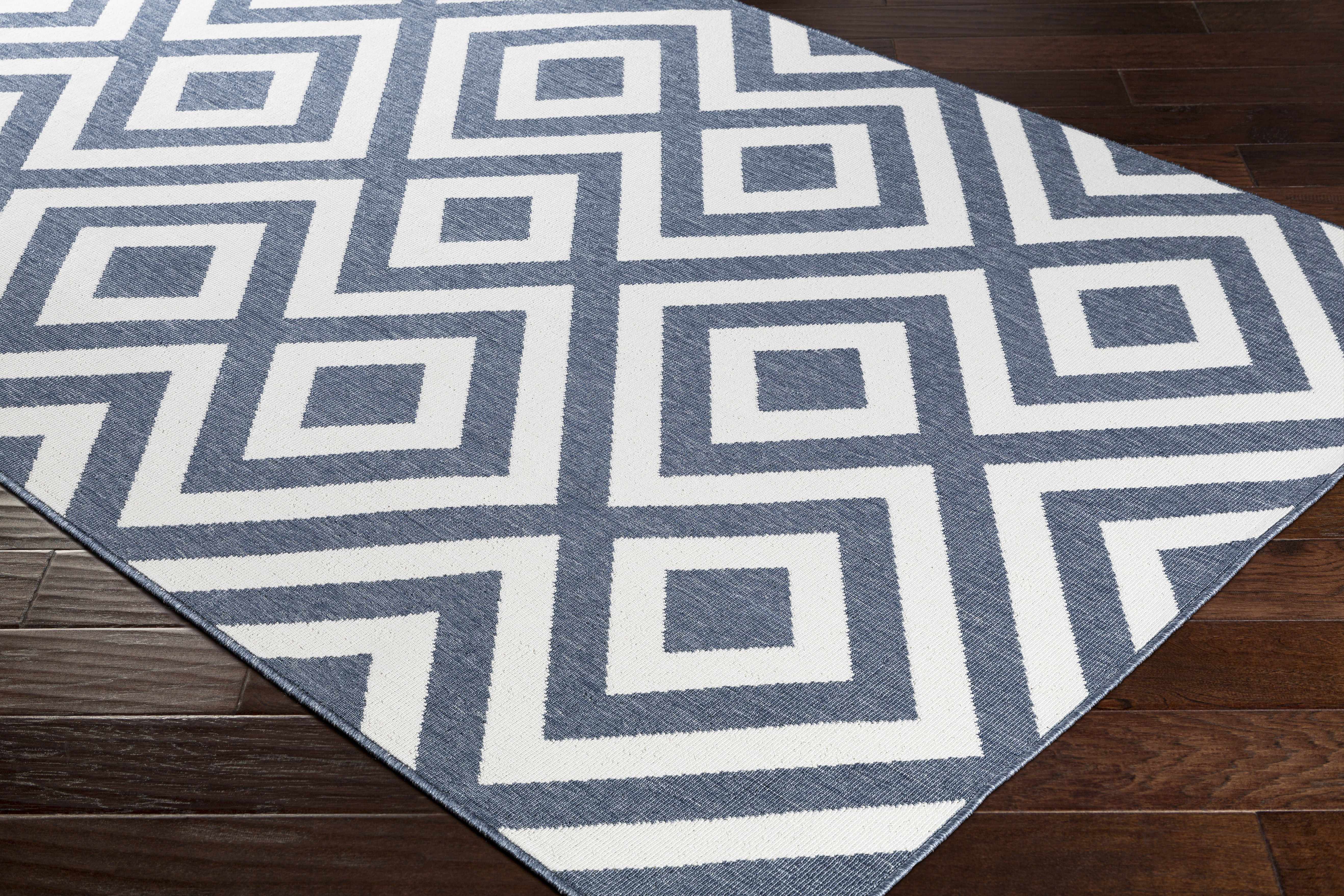 Spilsby Navy Blue Outdoor Rug - Clearance - Image 10
