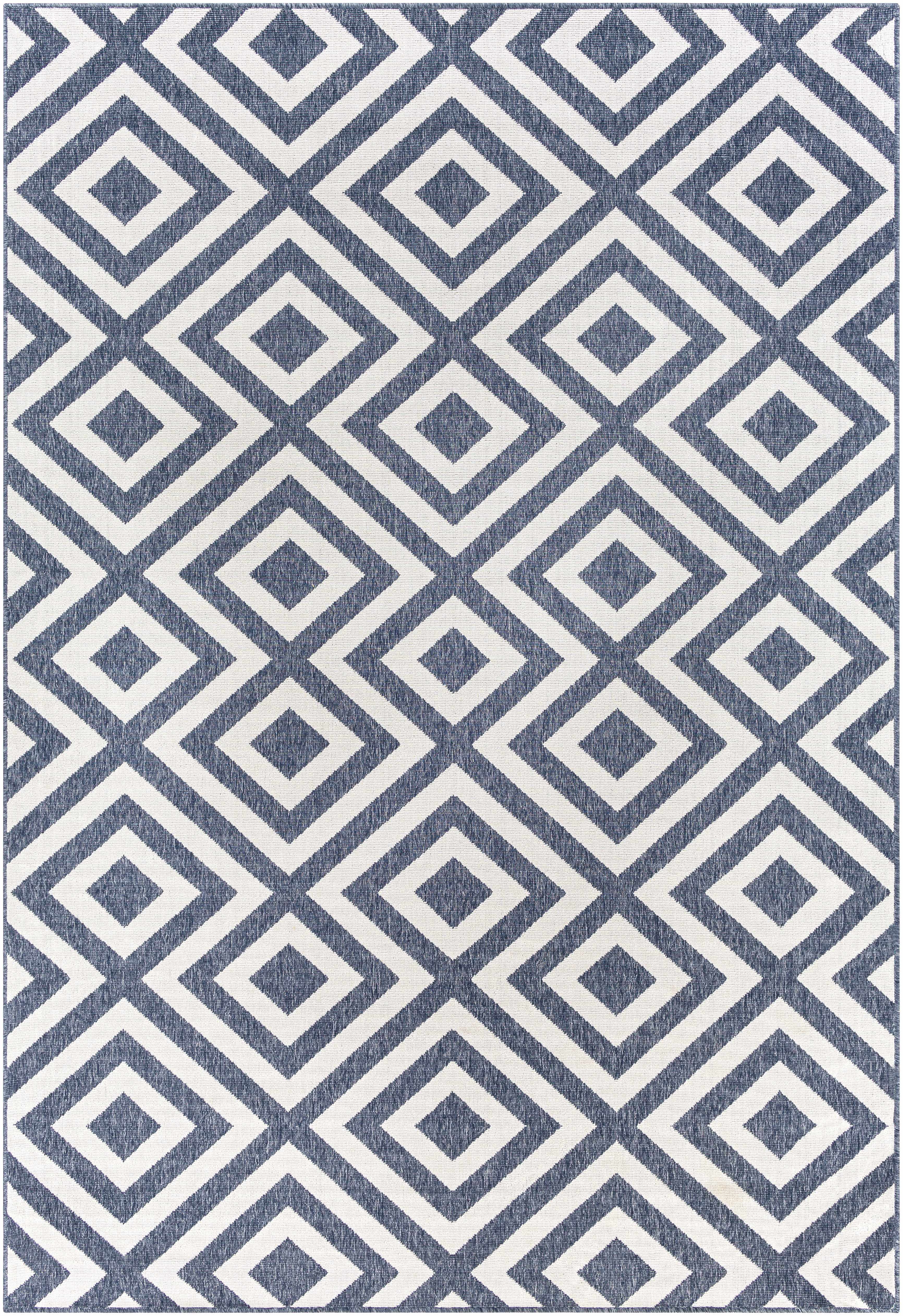 Spilsby Navy Blue Outdoor Rug - Clearance - Image 2