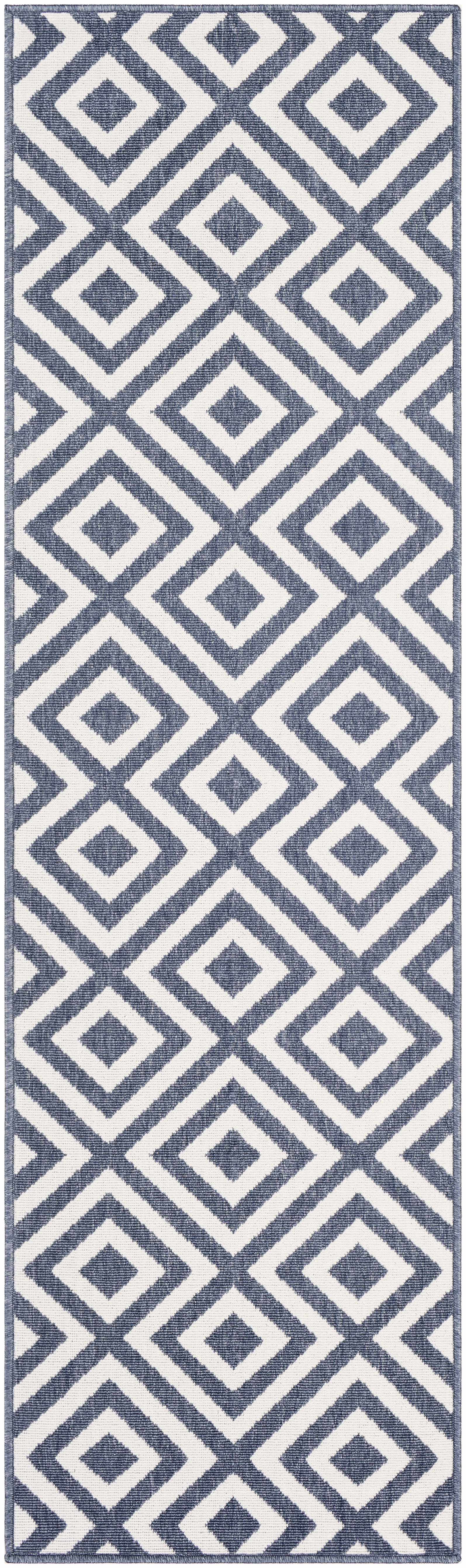 Spilsby Navy Blue Outdoor Rug - Clearance - Image 3
