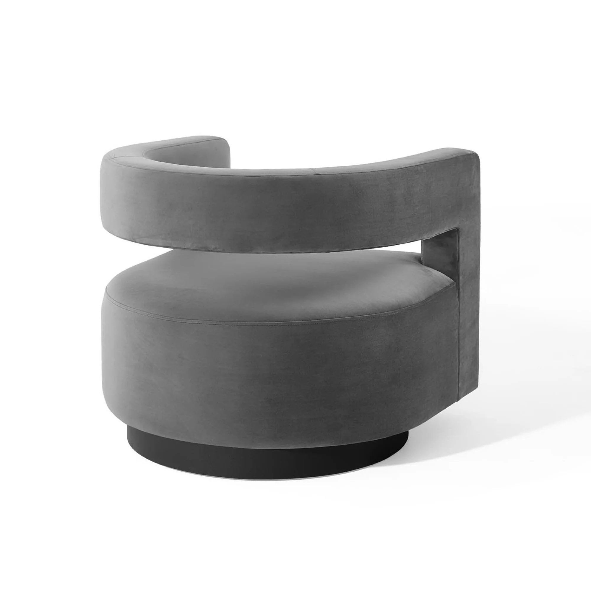 Spin Cutaway Performance Velvet Swivel Armchair by Modway - Image 10