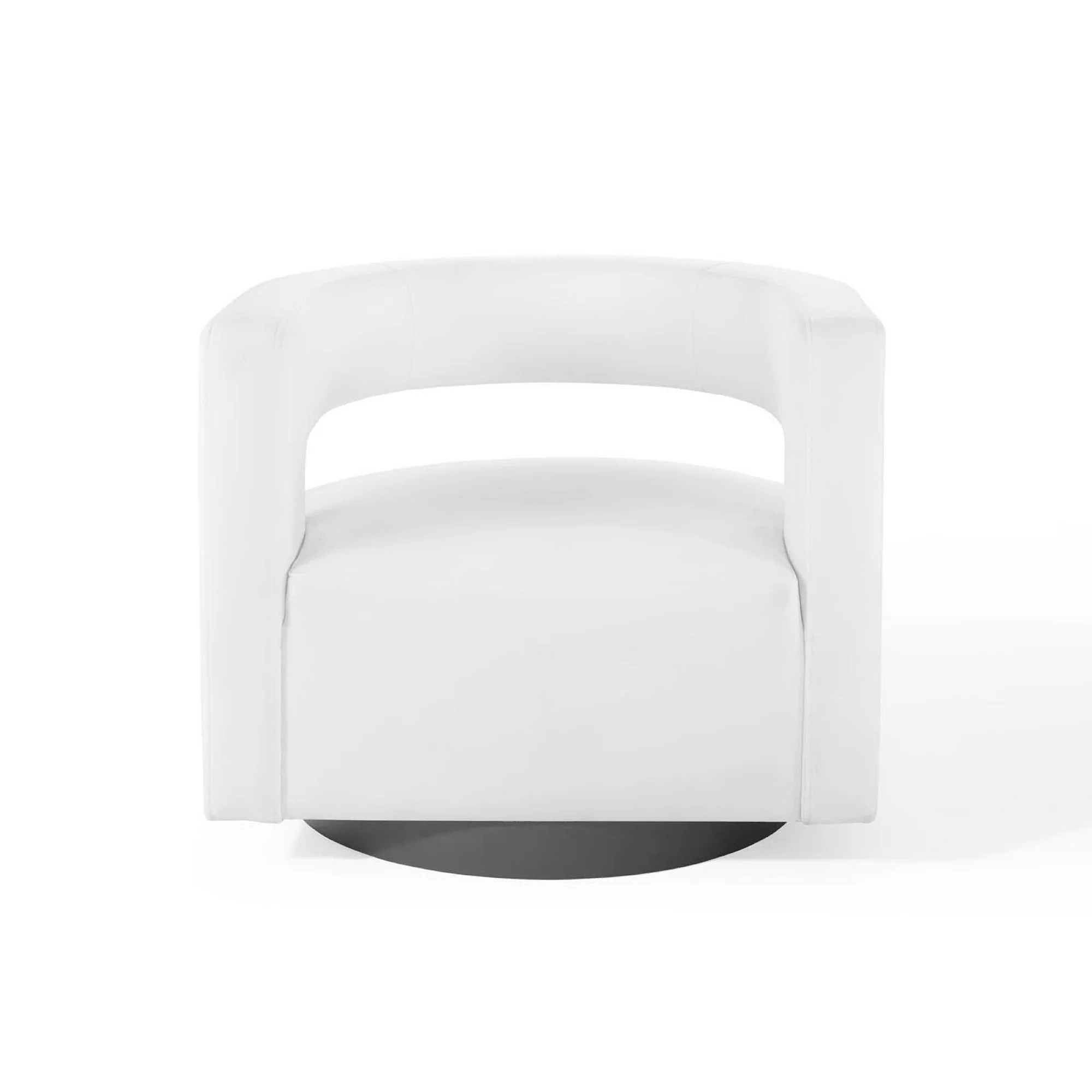Spin Cutaway Performance Velvet Swivel Armchair by Modway - Image 5