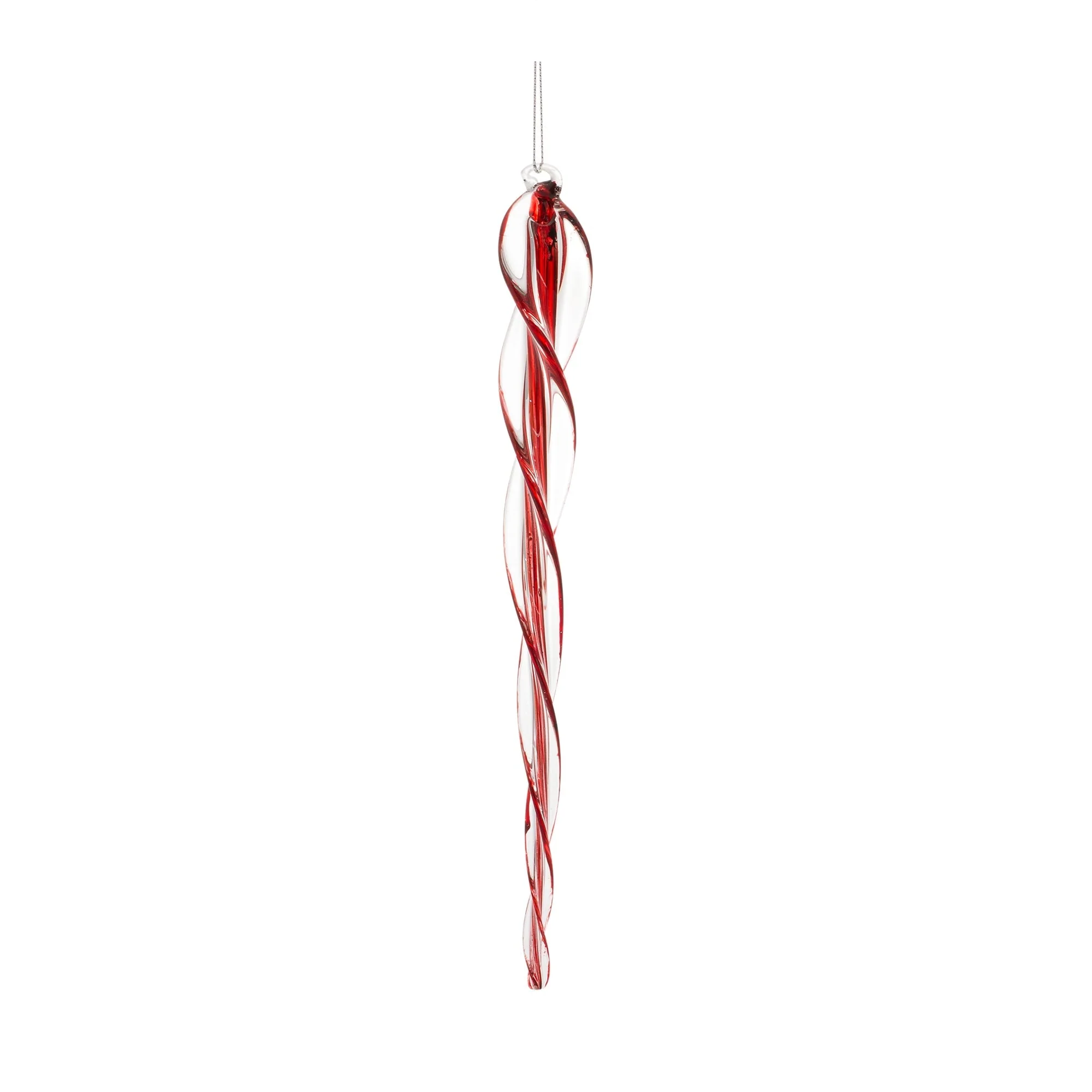 Spiral Glass Icicle Drop Ornament (Set of 6) - Image 4