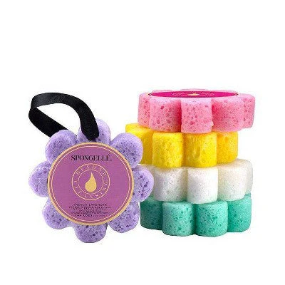 Spongelle Daisy Flower Collection Bath Sponges - Freesia Pear - Image 2