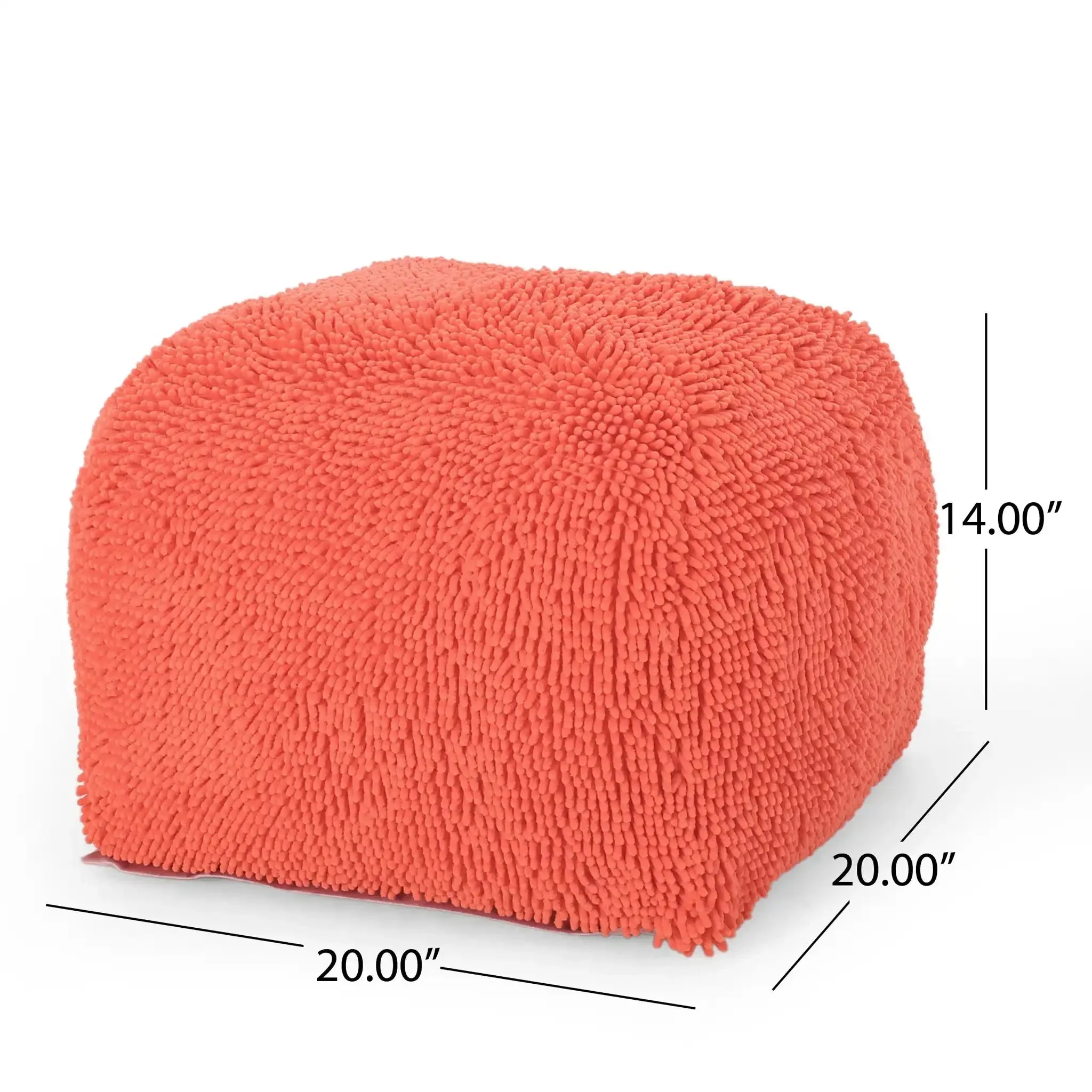 Spongy Microfiber Square Pouf Soft Seating - Image 16