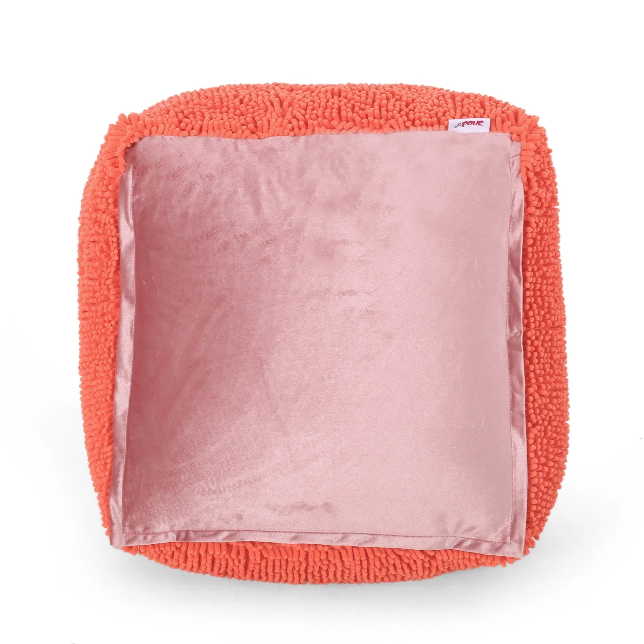 Spongy Microfiber Square Pouf Soft Seating - Image 2