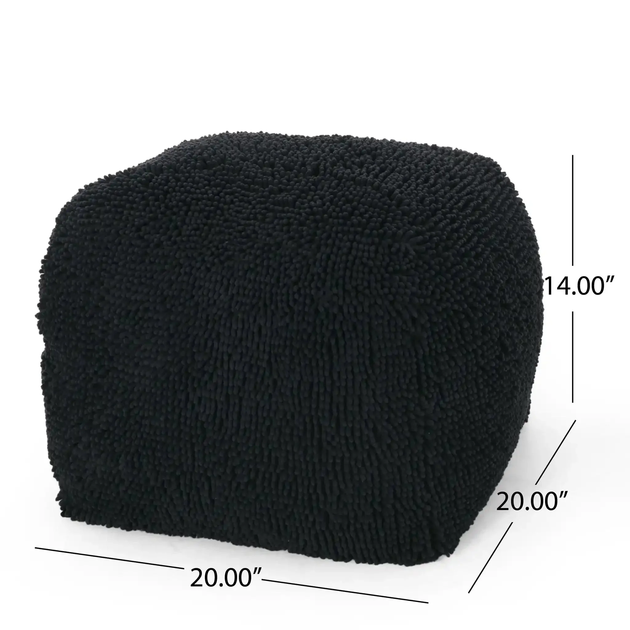 Spongy Microfiber Square Pouf Soft Seating - Image 4