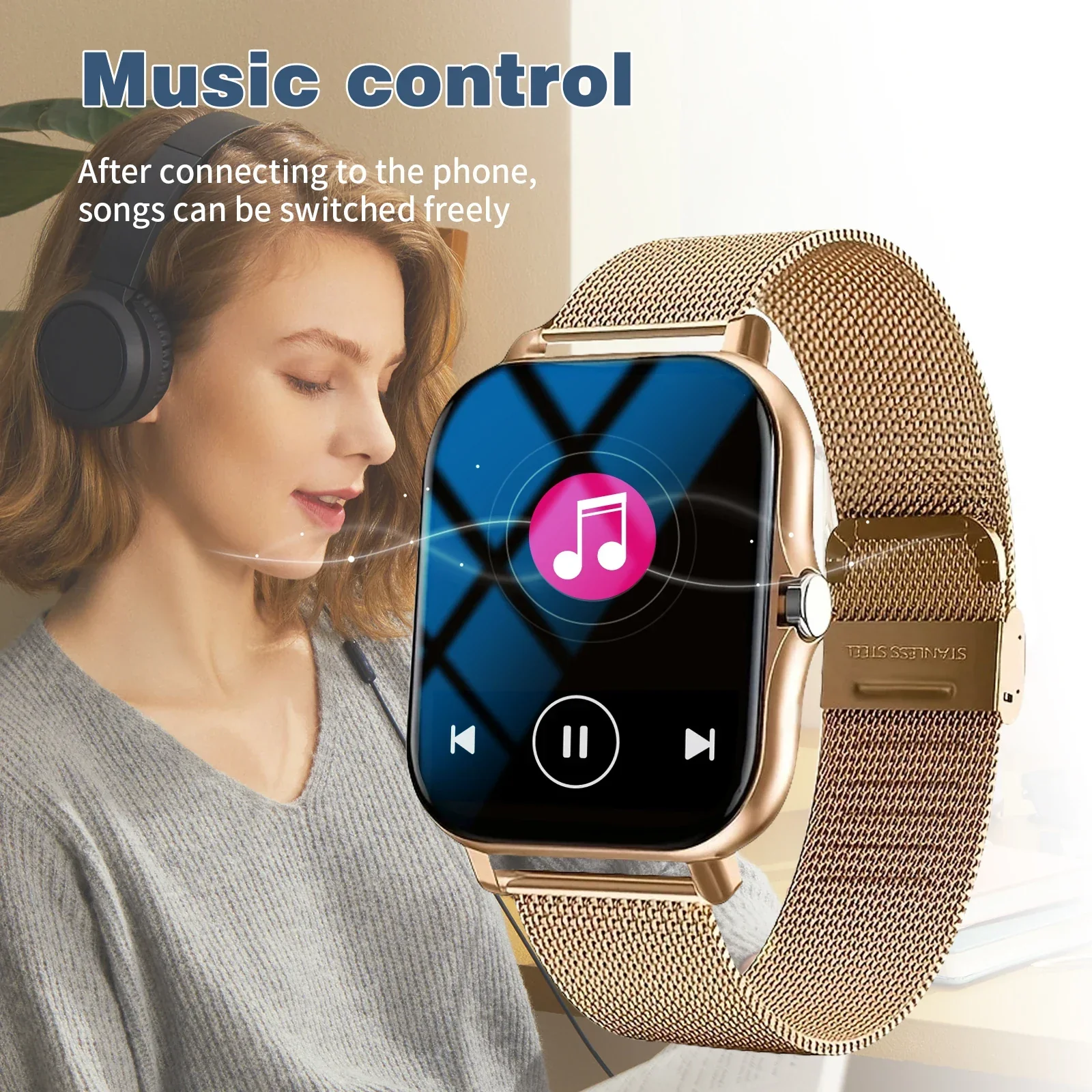 Sports Smart Watch Bluetooth Call Fitness Tracker Message Notifications for iOS Android - Image 5