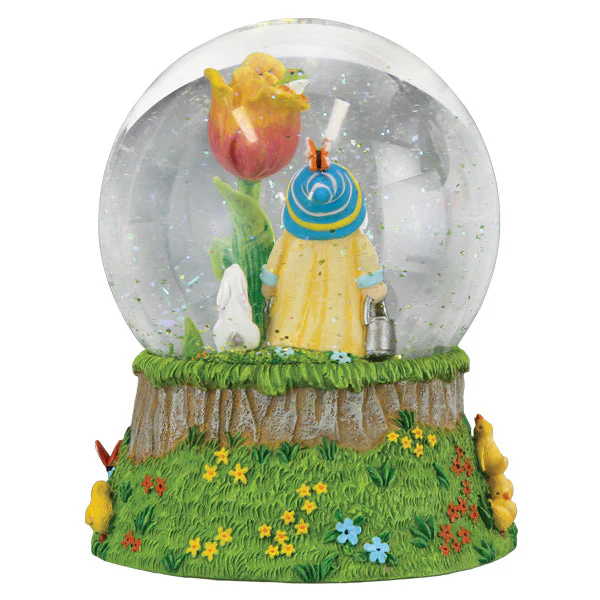 Spring Garden Gnome Snow Globe - Image 3