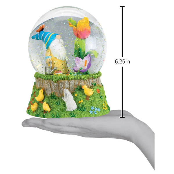 Spring Garden Gnome Snow Globe - Image 5