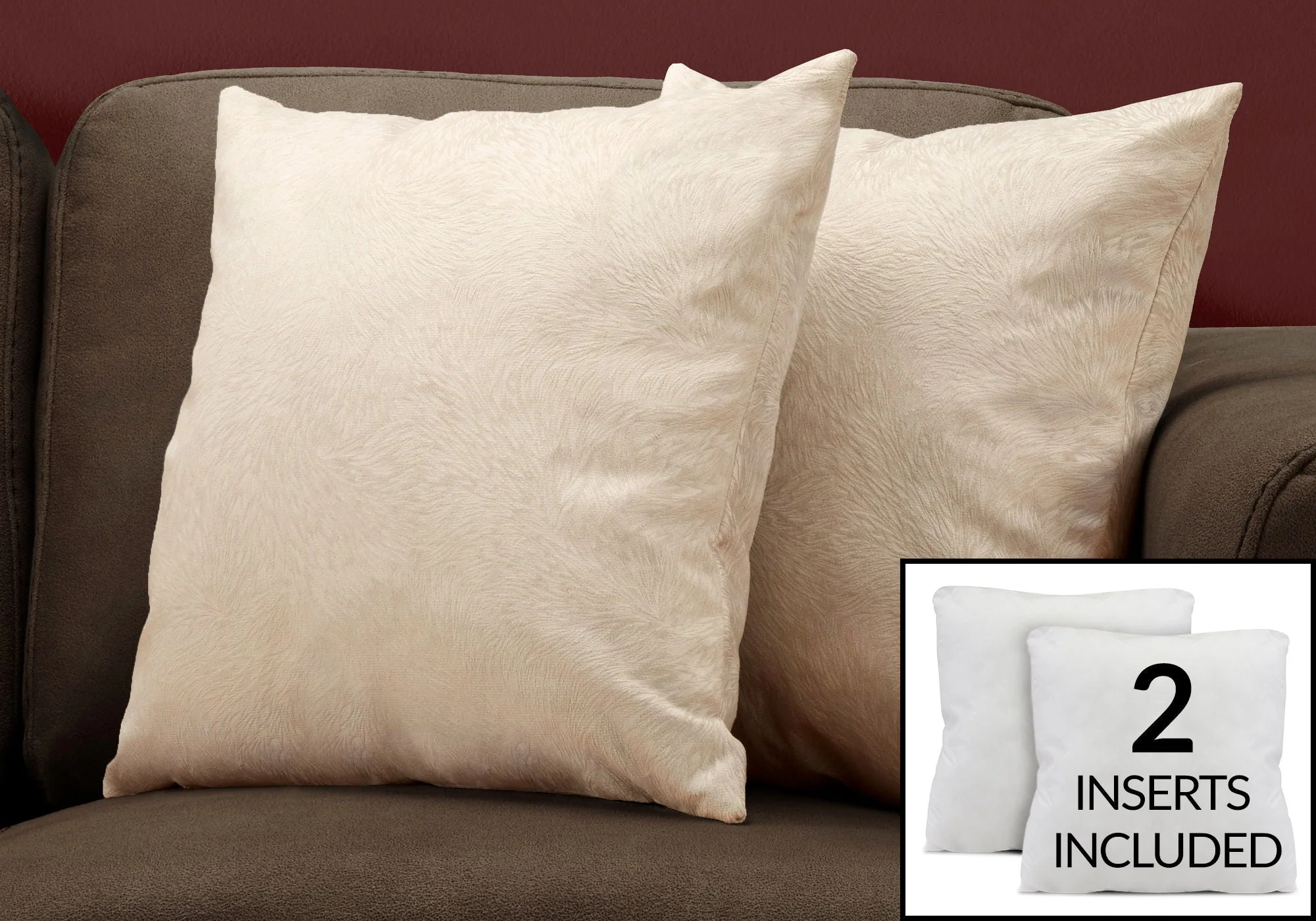 Square Decorative Throw Pillows with Hypoallergenic Insert - Image 53