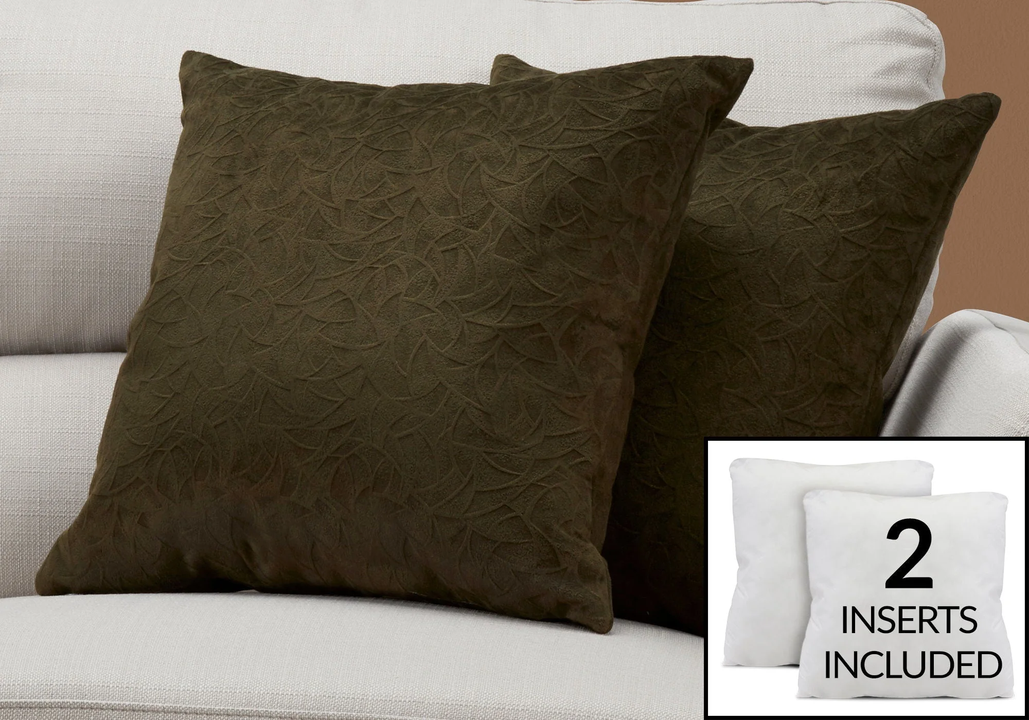 Square Decorative Throw Pillows with Hypoallergenic Insert - Image 57