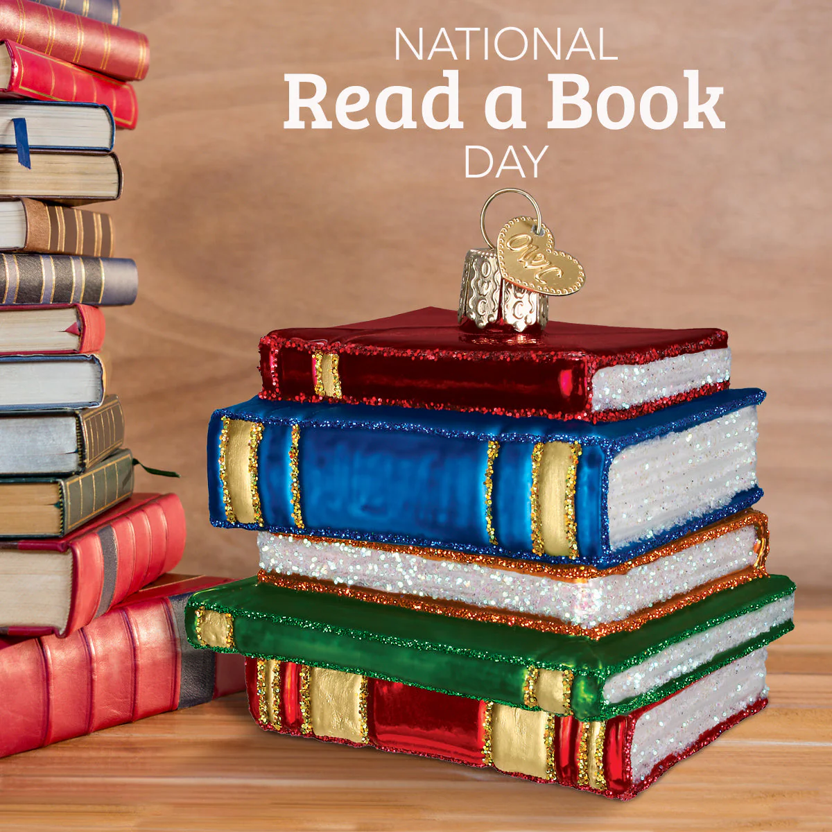 Stack Of Books Ornament - Image 3