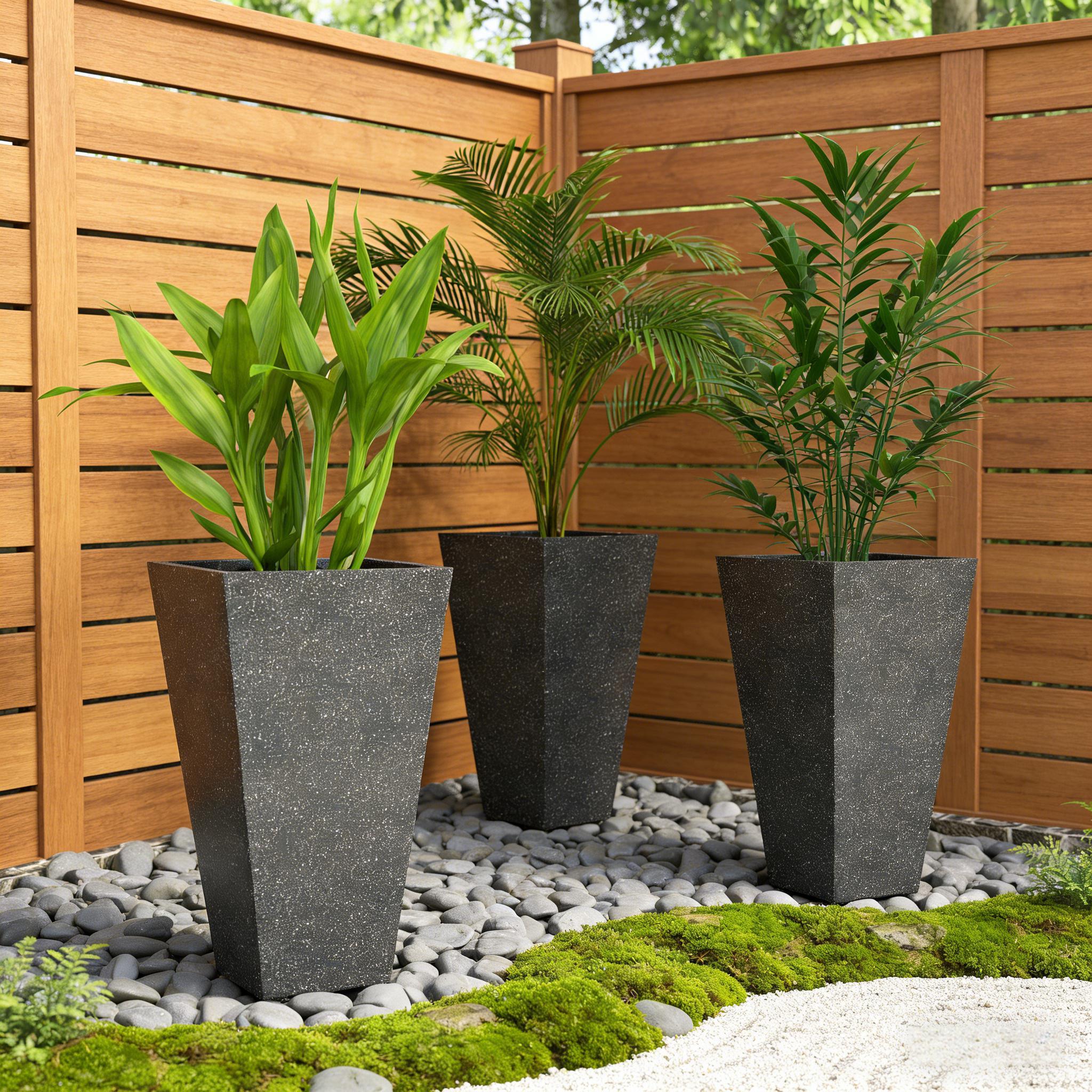 Stackable Taper Planters, Set of 3 - Image 2