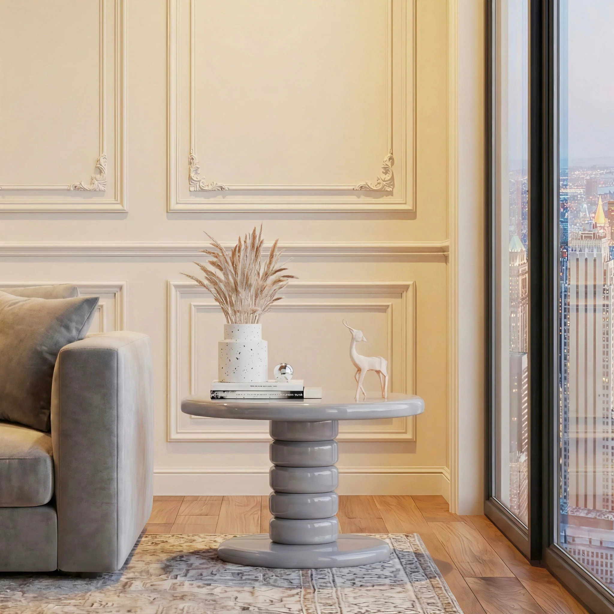 Stacked Cobblestone End Table - Image 8
