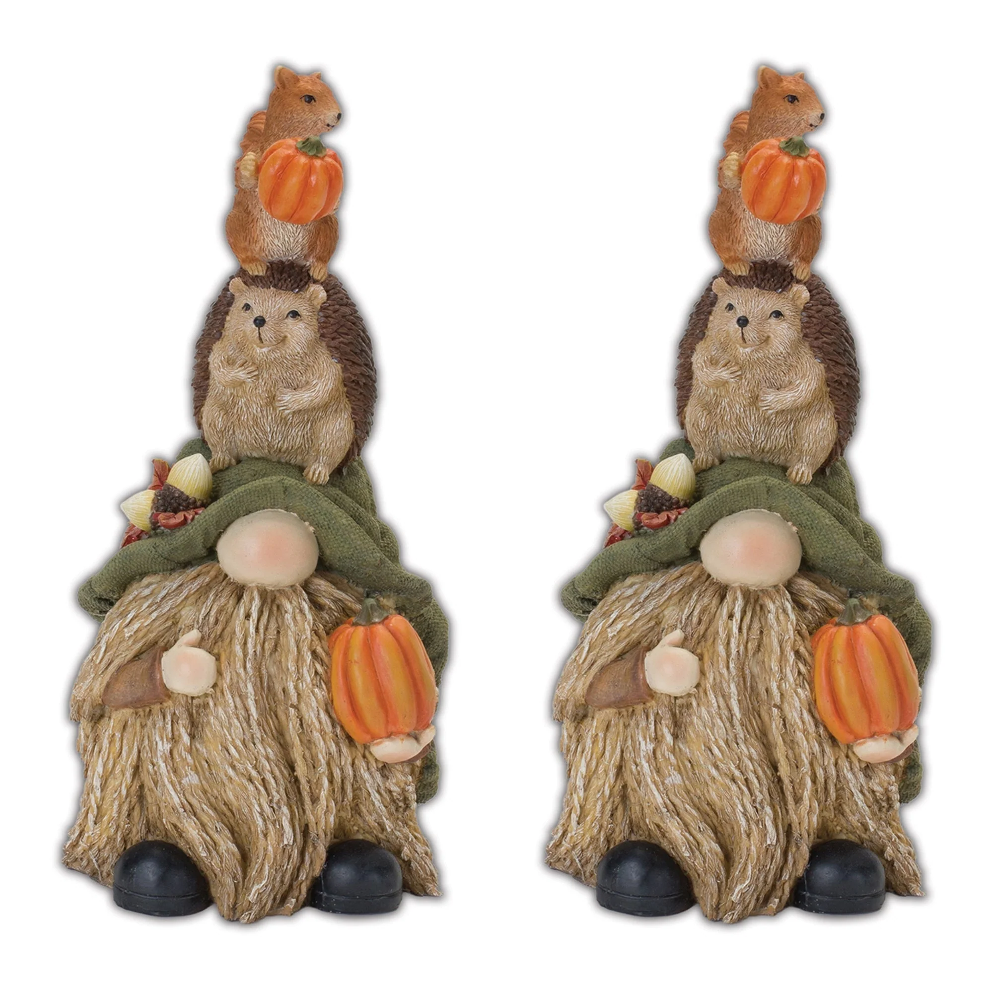 Stacking Gnome with Animals Figurine (Set of 2) - Image 2