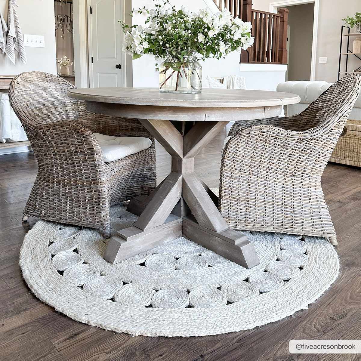 Stafford Bleached Jute Round Rug - Clearance - Image 2