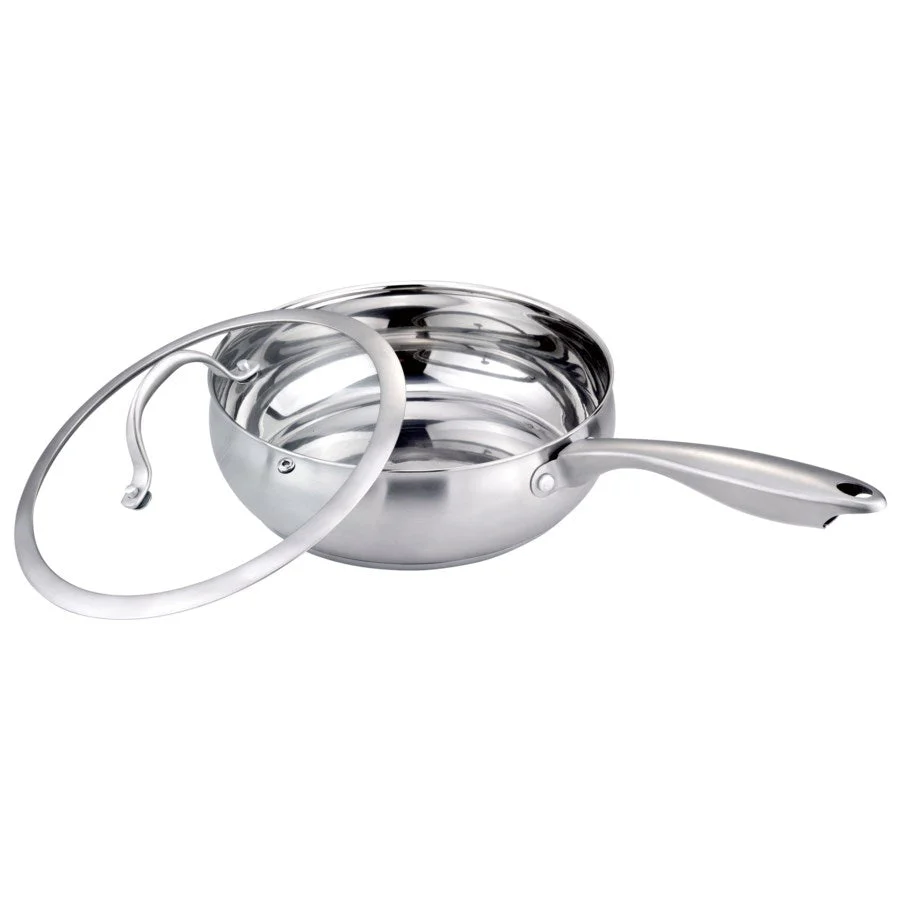 Stainless Cookware 9.5-Inch Fry Pan with Lid - Image 4