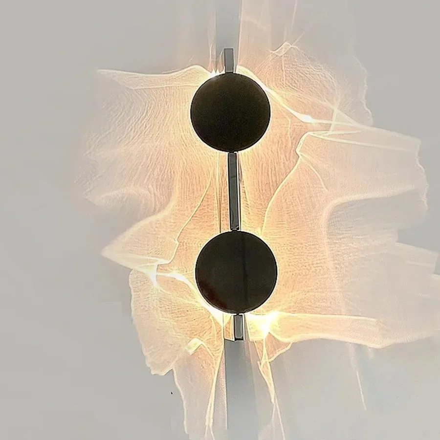 Stainless Rotatable LED Wall Sconce Creative Shadow Light Bedroom Bedside Stairs