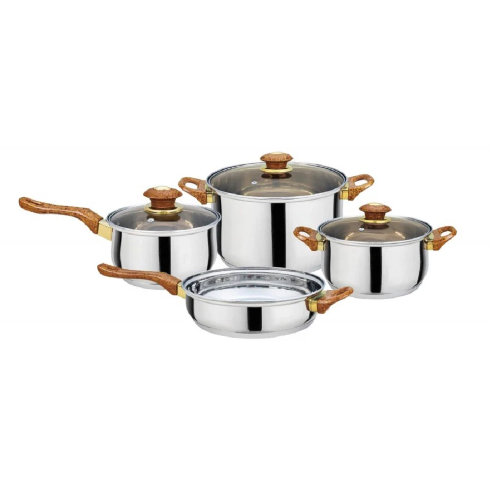 Stainless Steel Cookware Pots and Pans Set, 7 Piece Set - Image 2
