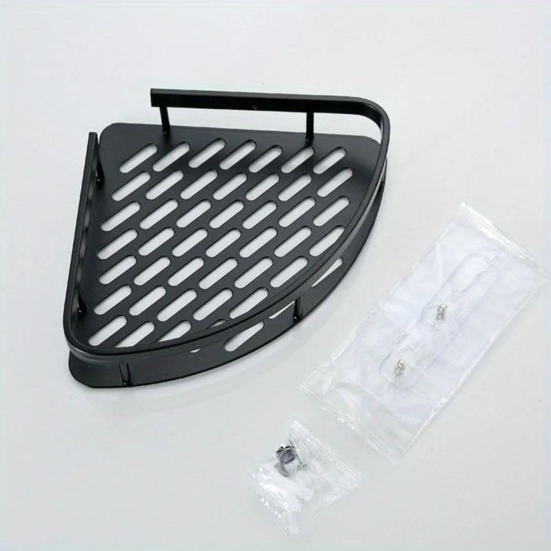Stainless Steel Tension Shower Caddy Corner Shelf Bathroom Organizer Storage - Image 7