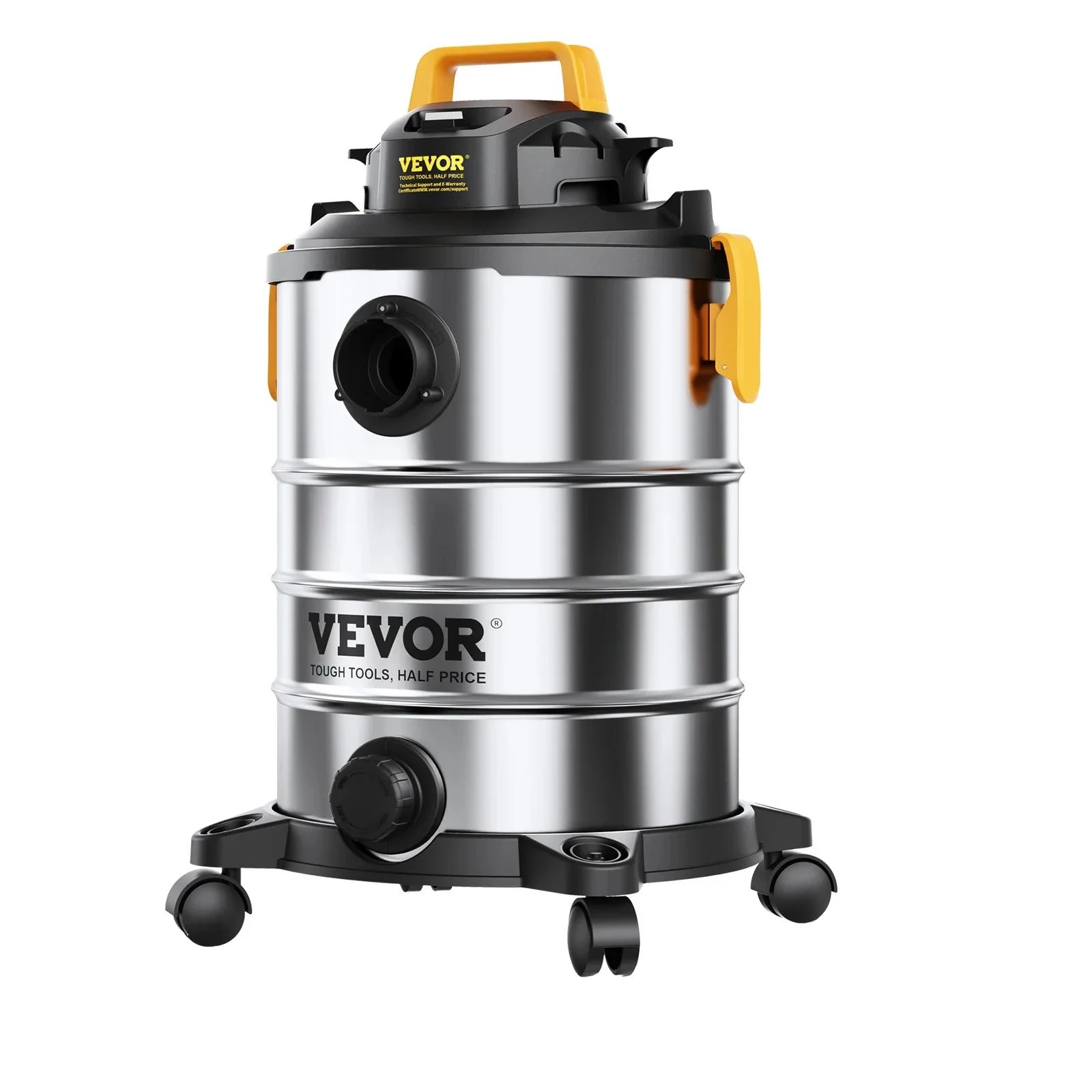 Stainless Steel Wet Dry Shop Vacuum Powerful Suction for Carpet Debris Pet Hair - Image 7