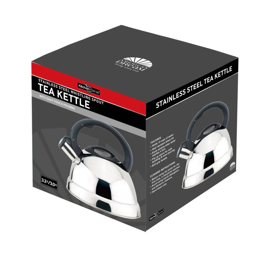 Stainless Steel Whistling Tea Kettle, 3.0-Quart - Image 3
