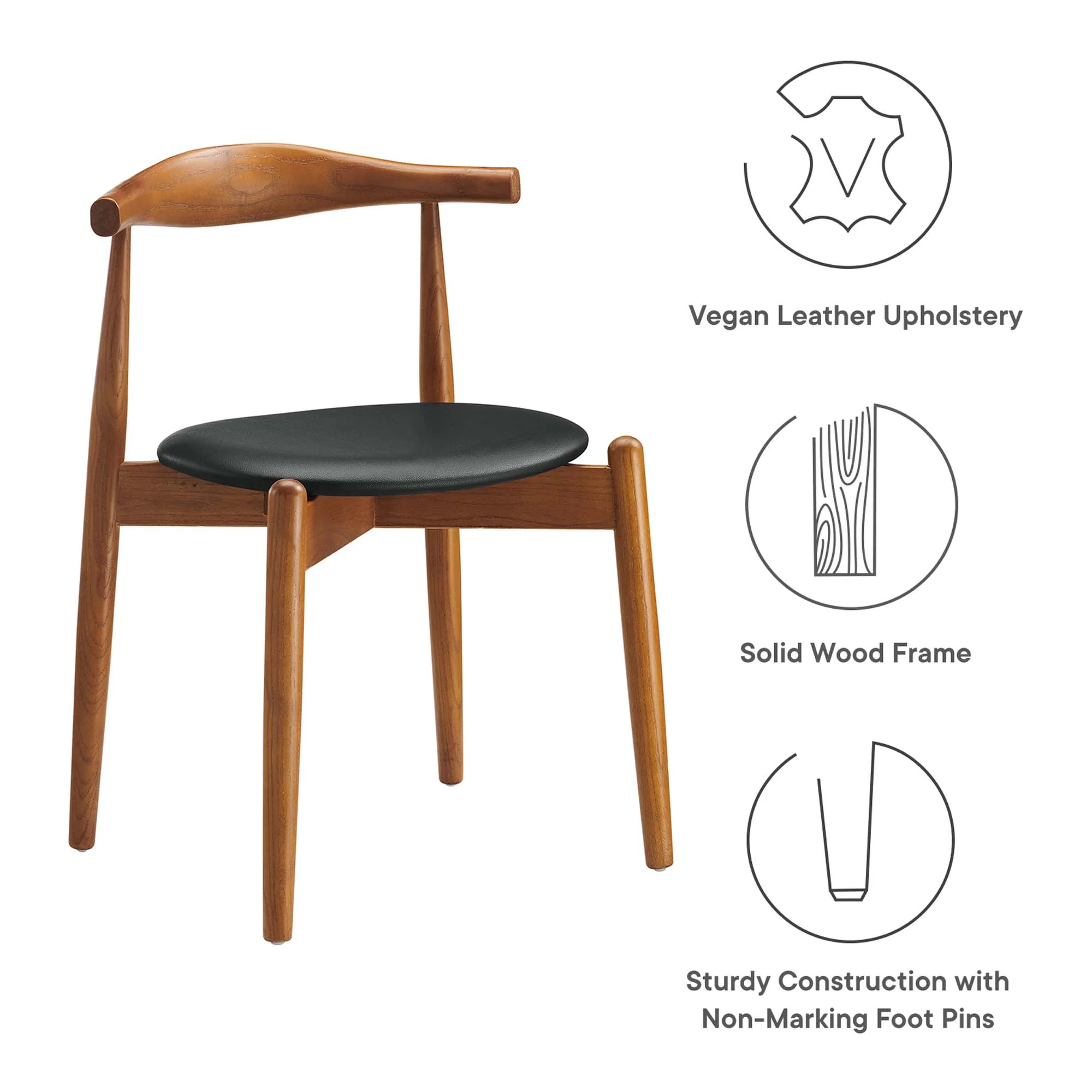 Stalwart Dining Side Chairs Set of 2 by Modway - Image 12
