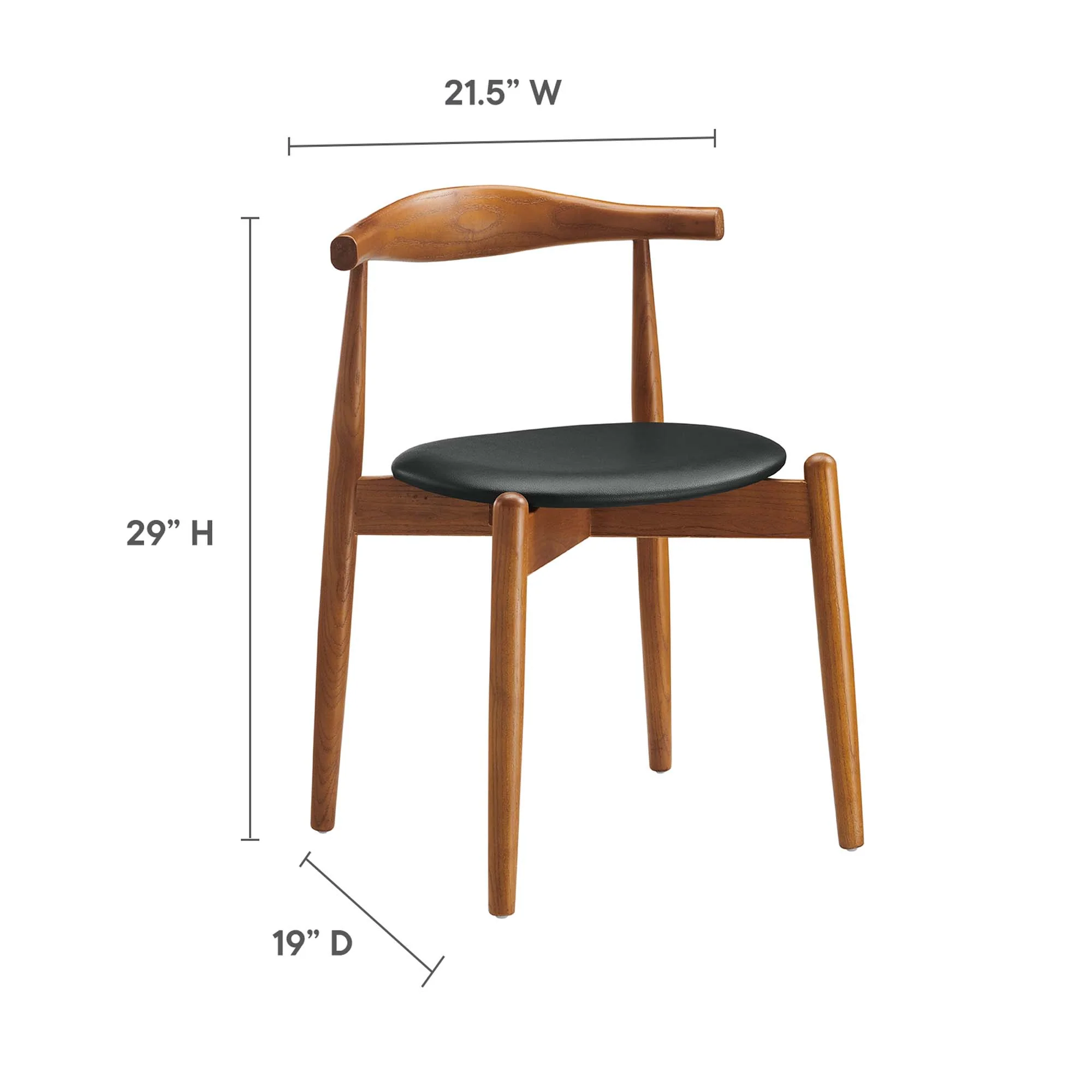 Stalwart Dining Side Chairs Set of 2 by Modway - Image 13