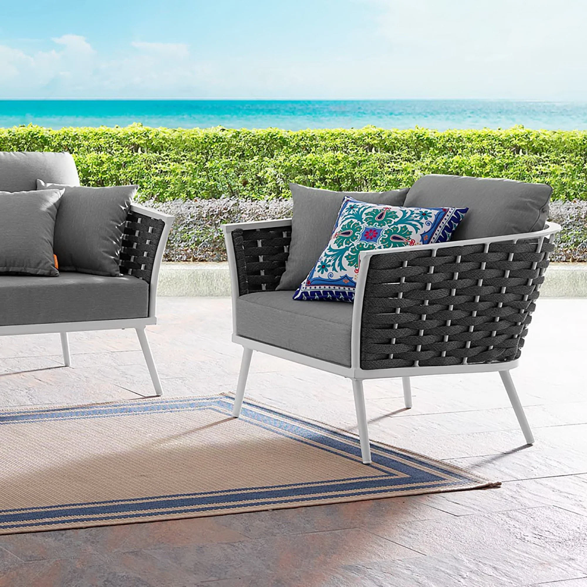 Stance Outdoor Patio Aluminum Armchair by Modway - Image 5