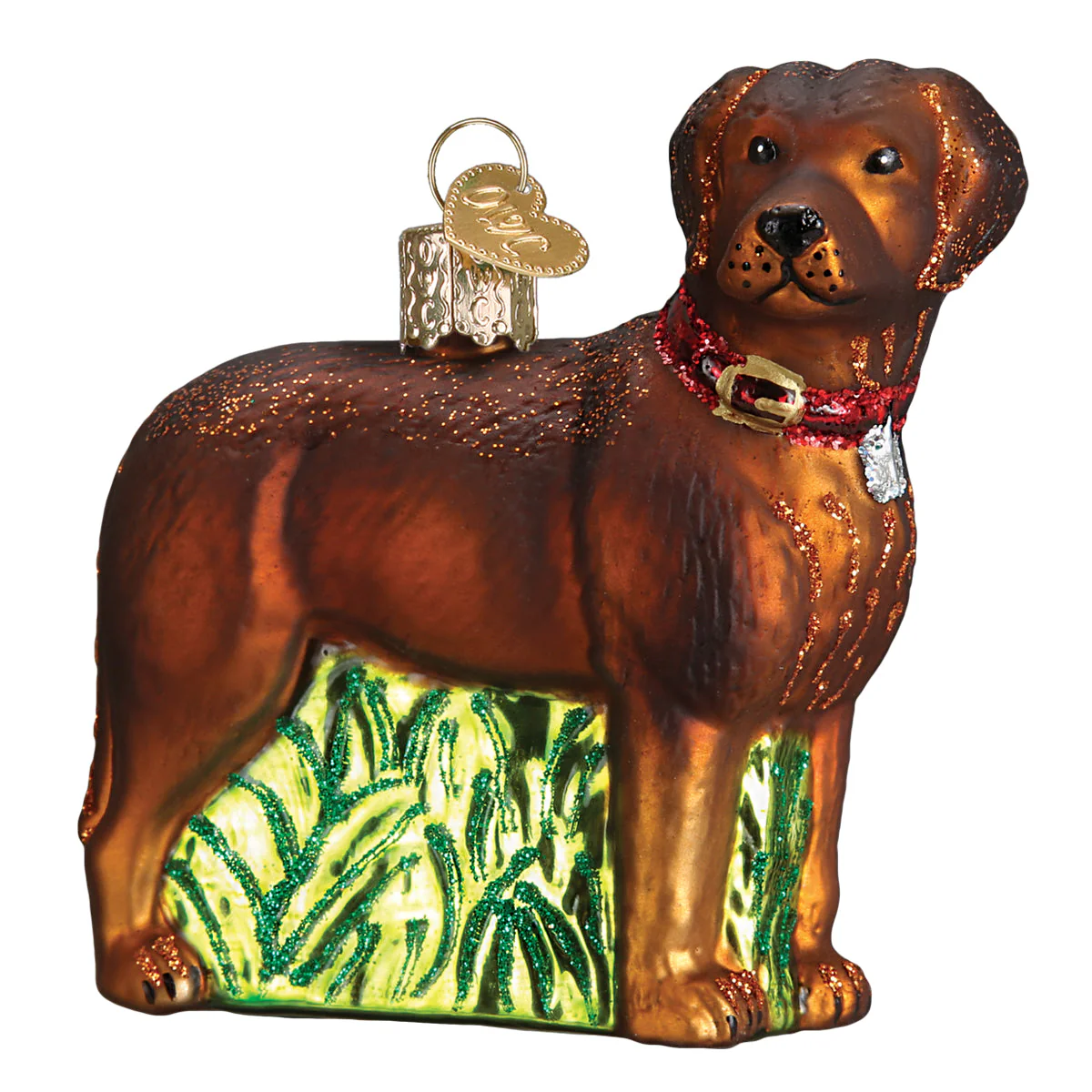 Standing Chocolate Lab Ornament - Image 3