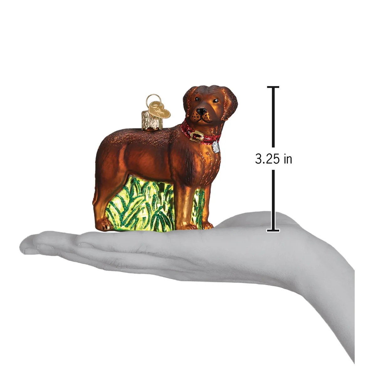 Standing Chocolate Lab Ornament - Image 6