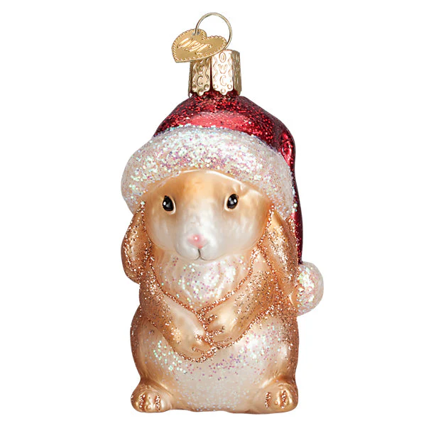 Standing Christmas Bunny Ornament - Image 3