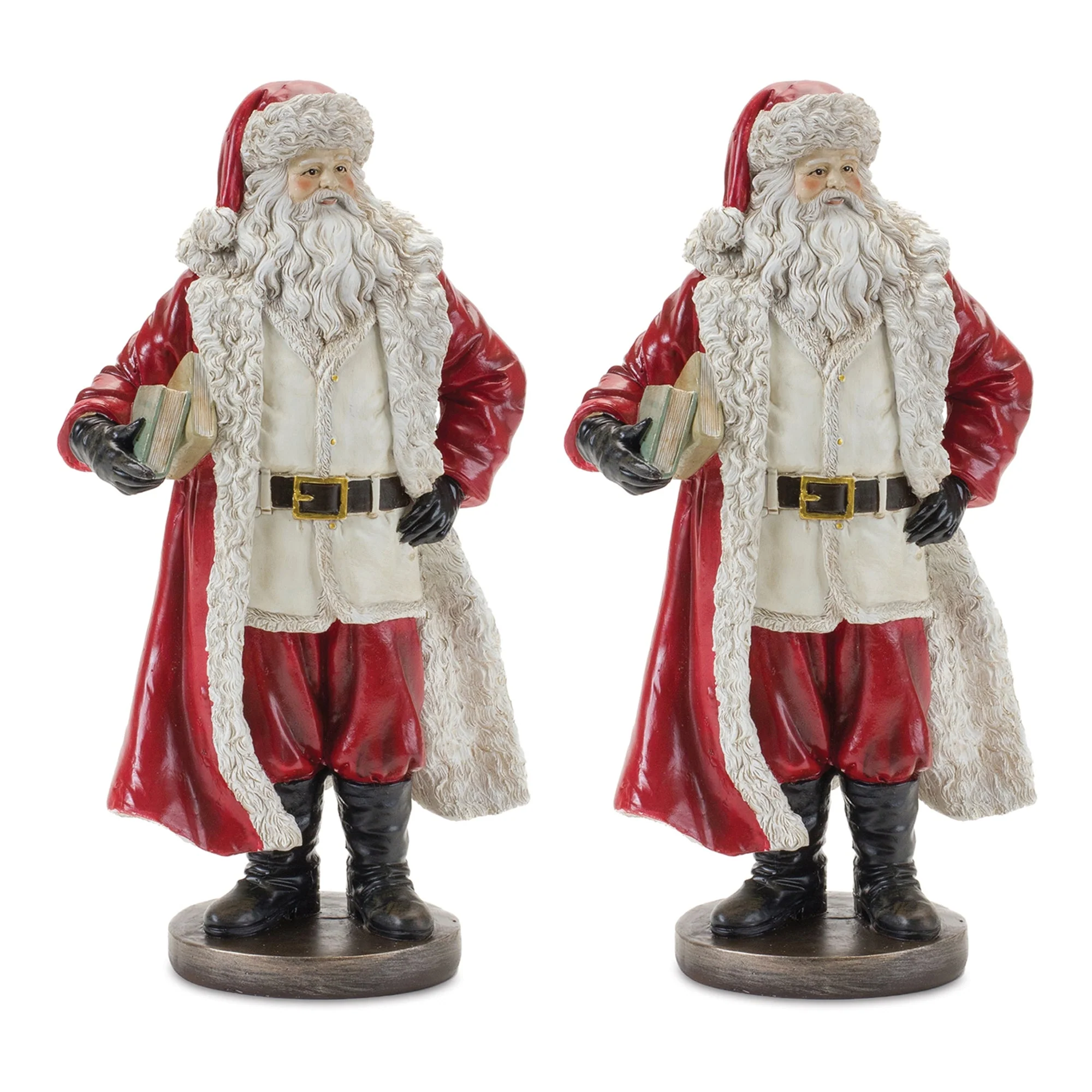 Standing Santa Statue with Books (Set of 2) - Image 3