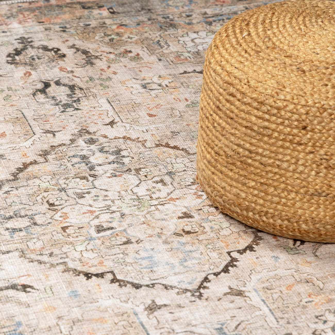 Standon Vintage Flat Pile Washable Rug - Image 13