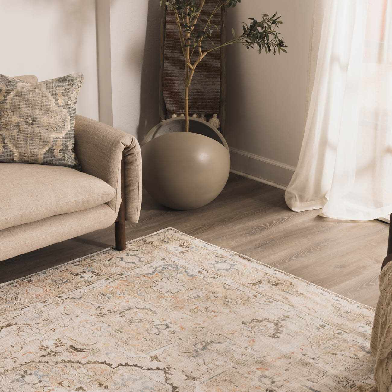 Standon Vintage Flat Pile Washable Rug - Image 15