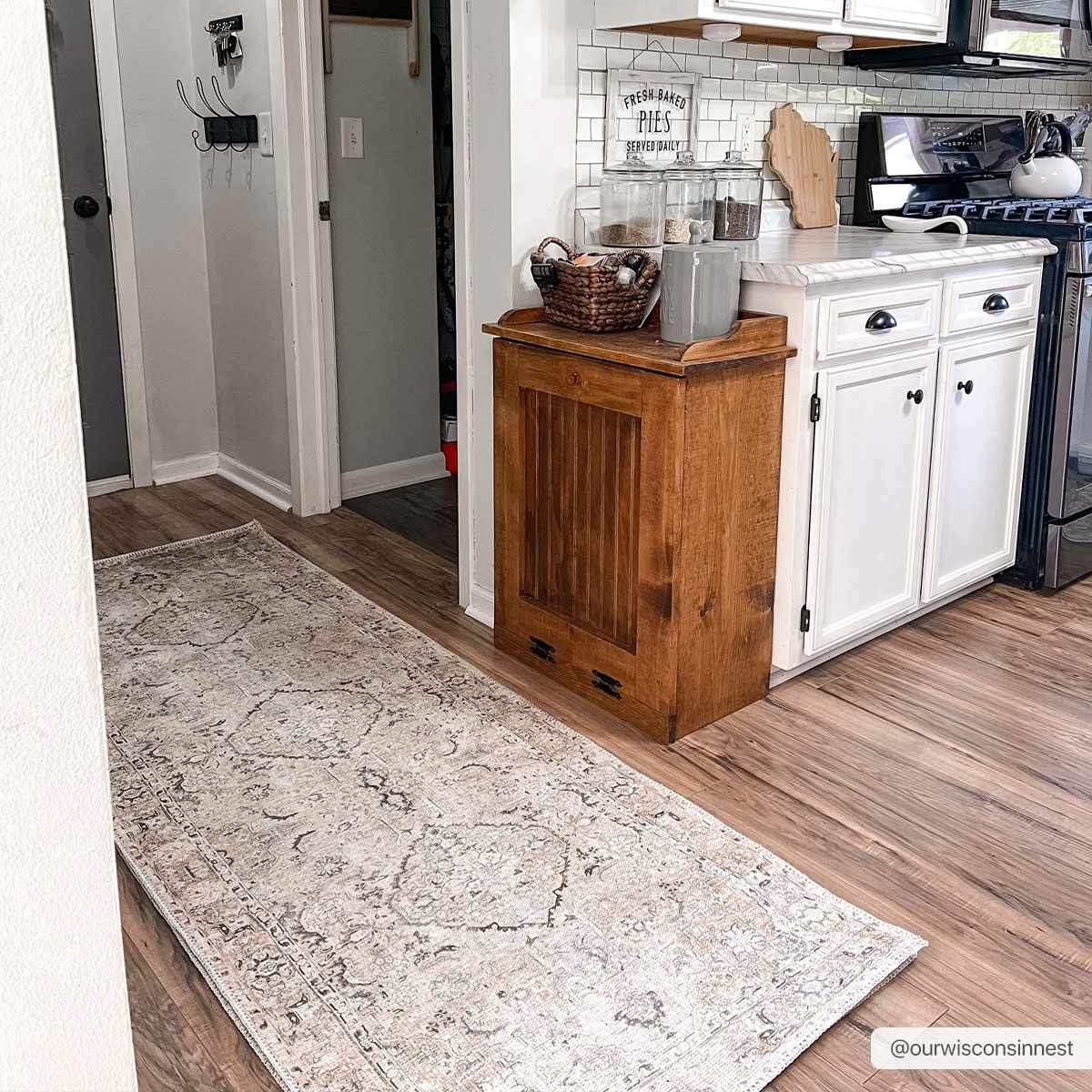 Standon Vintage Flat Pile Washable Rug - Image 4