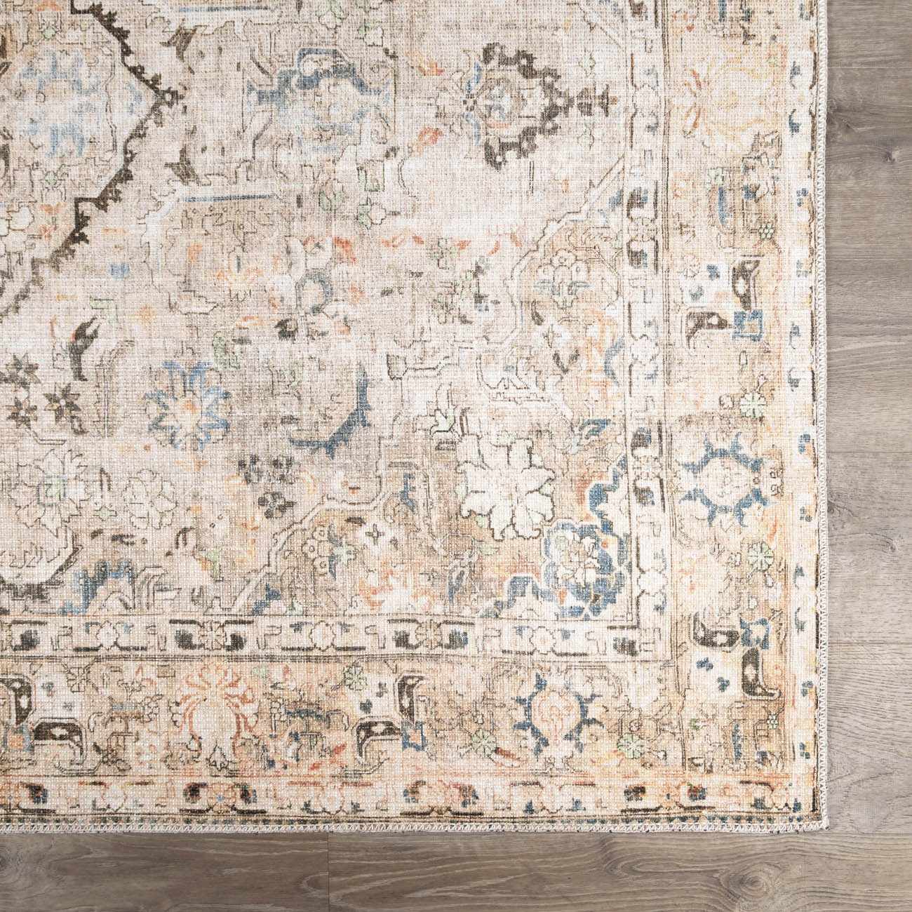 Standon Vintage Flat Pile Washable Rug - Image 8