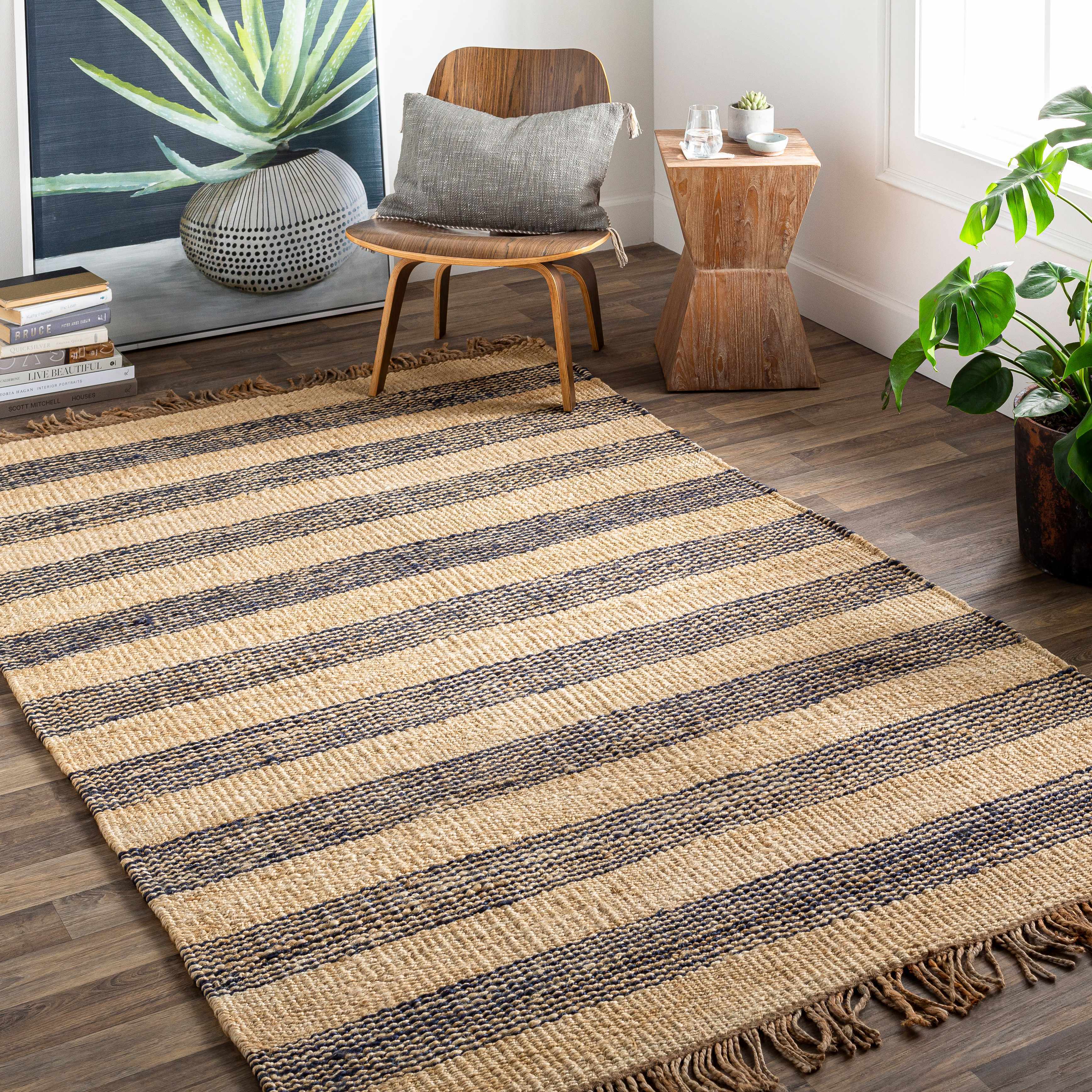 Stapleford Striped Jute Carpet - Clearance - Image 2
