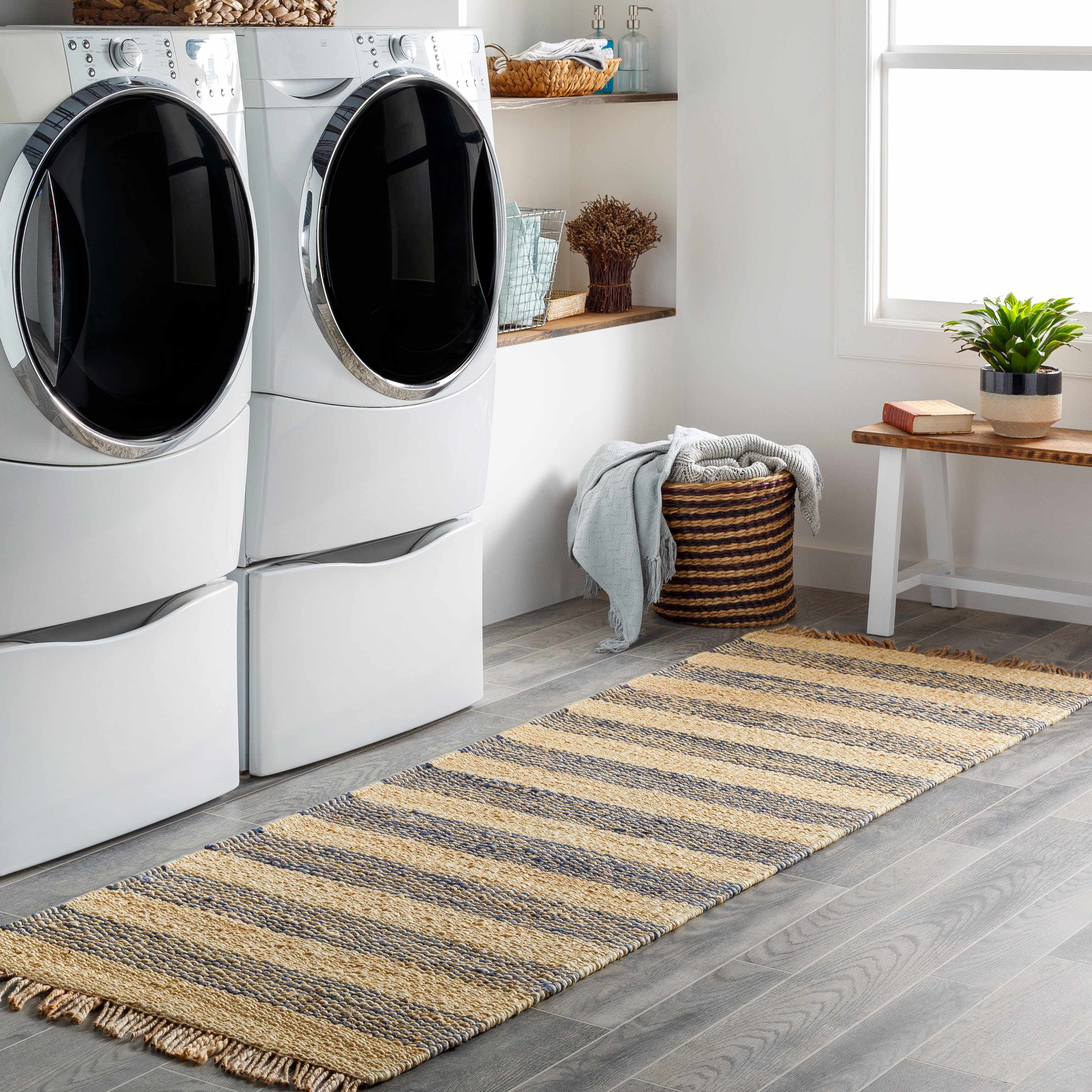 Stapleford Striped Jute Carpet - Clearance - Image 4